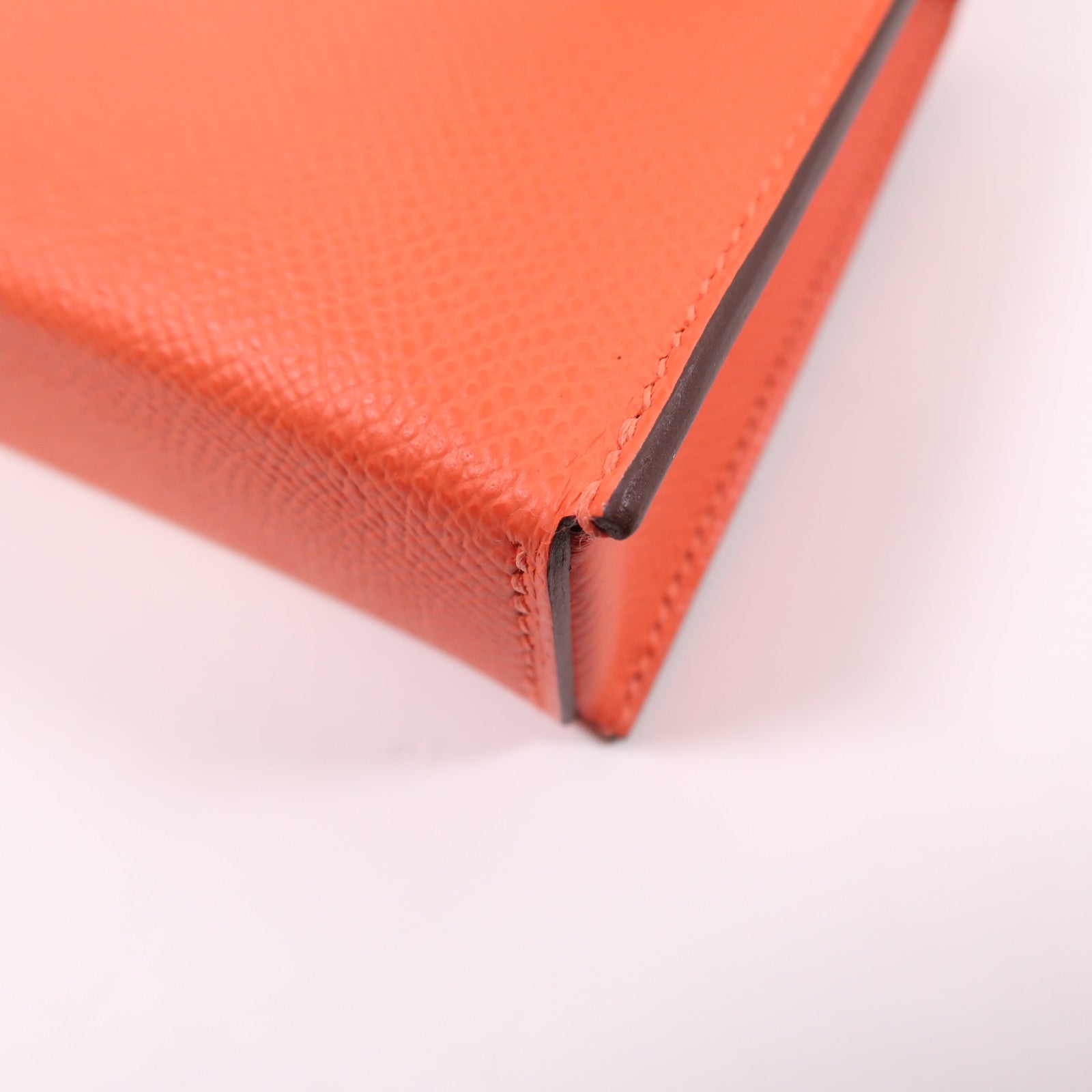 HERMES Epsom皮革Hermesnap Wallet銀扣肩背袋