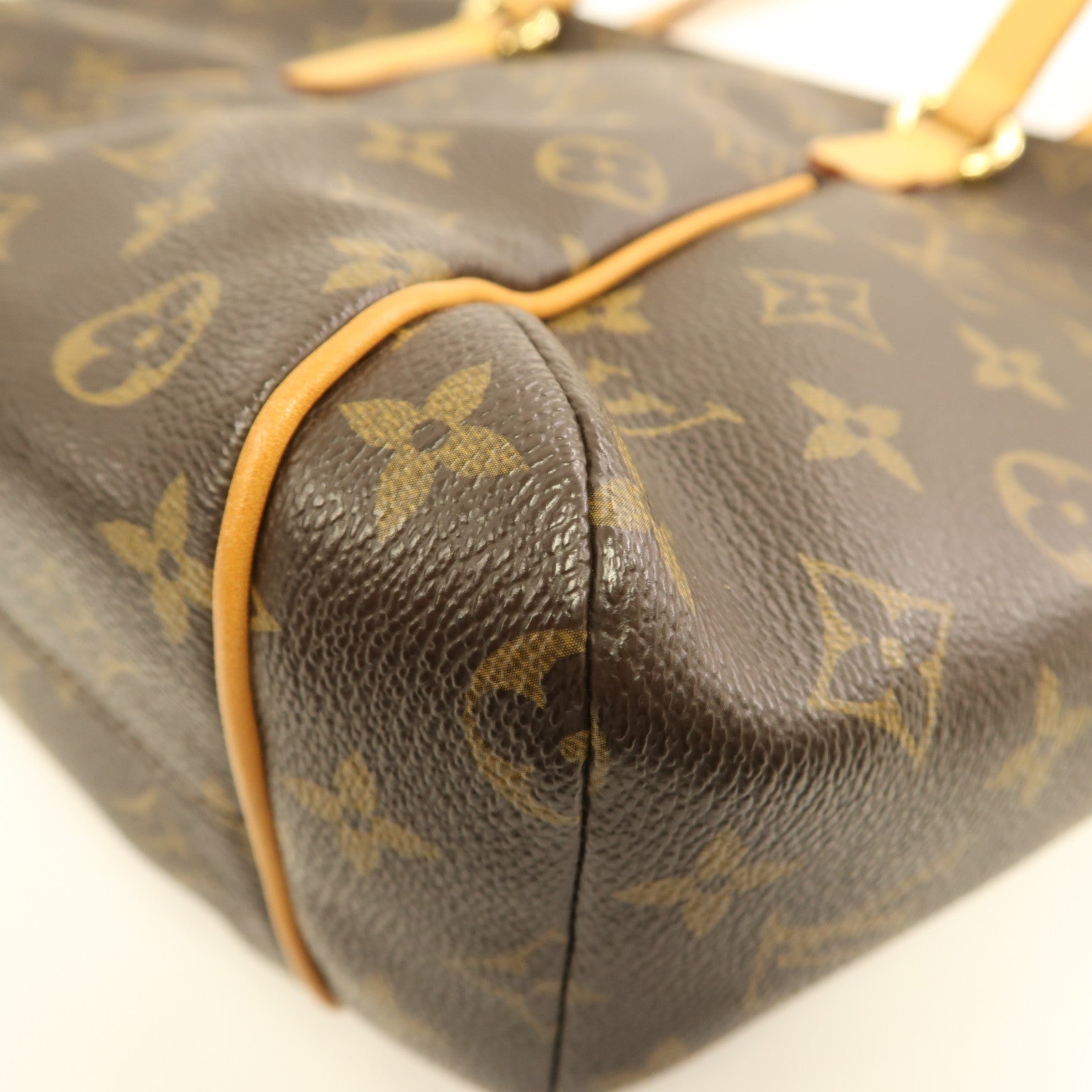 LOUIS VUITTON Monogram Totally MM金扣肩背袋棕色