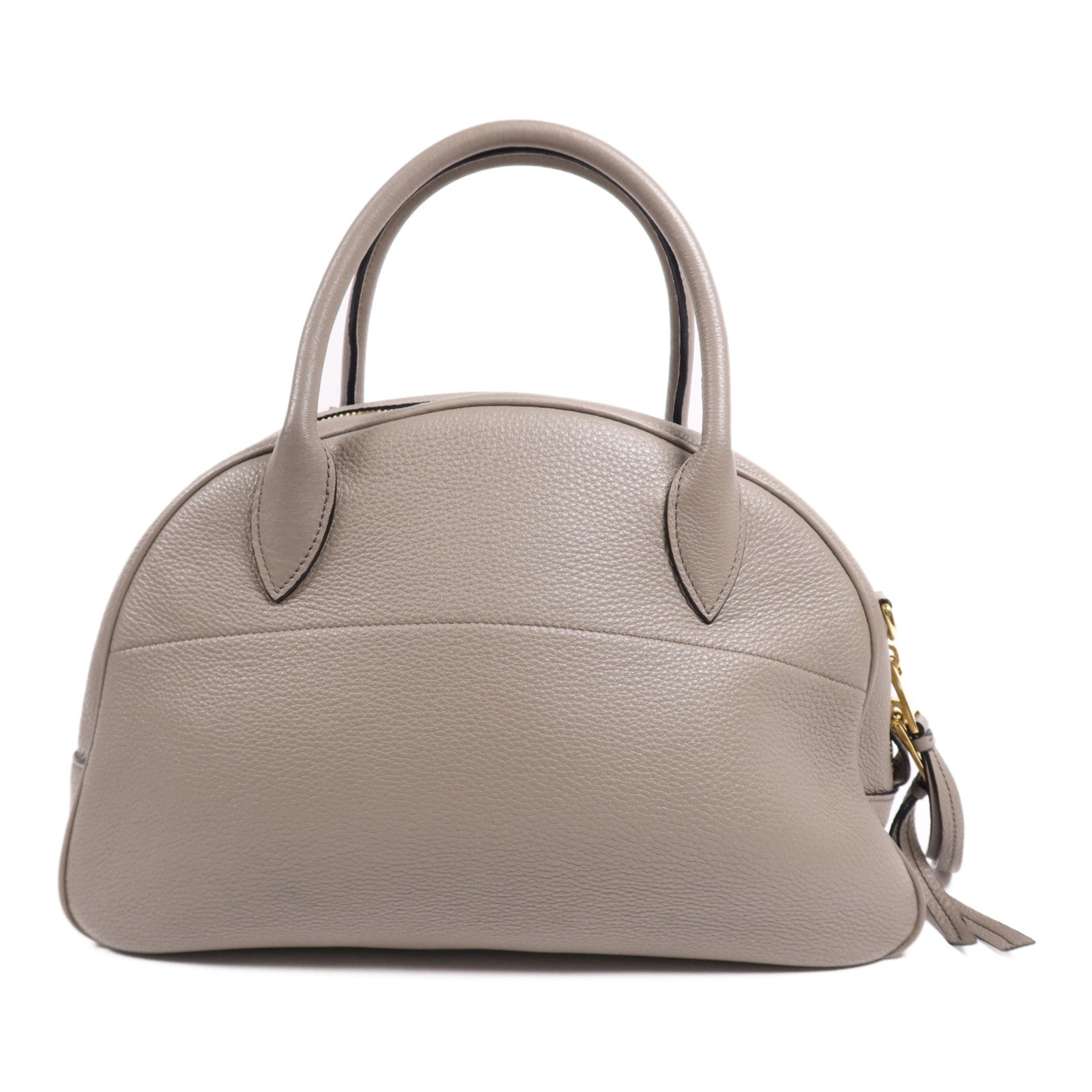 PRADA 牛皮皮革Nero Vitello Daino Bag金扣手挽肩背兩用袋