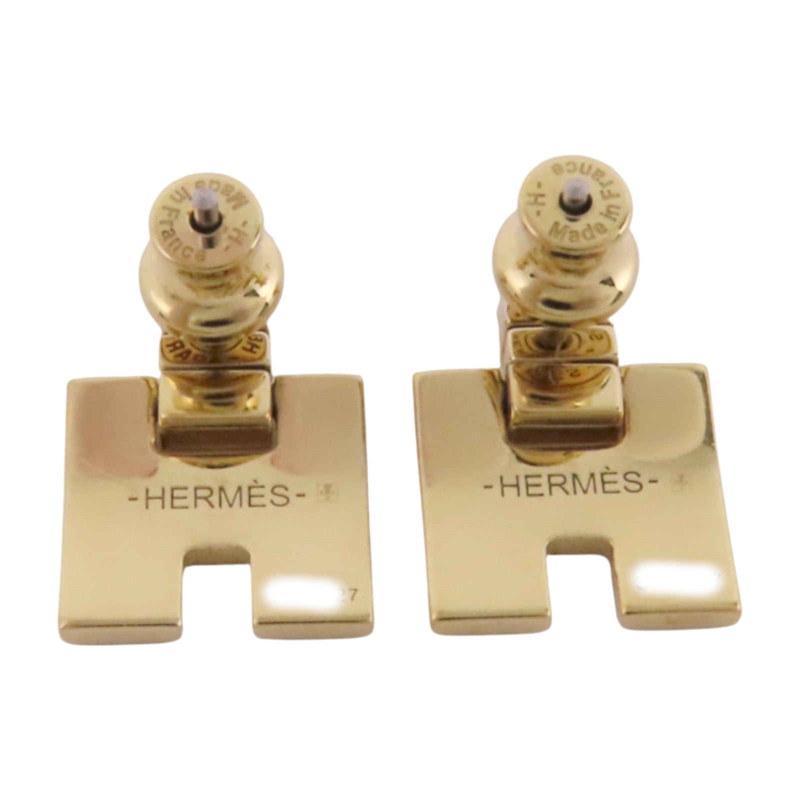 HERMES 金屬/琺瑯Eileen Earrings金扣耳環