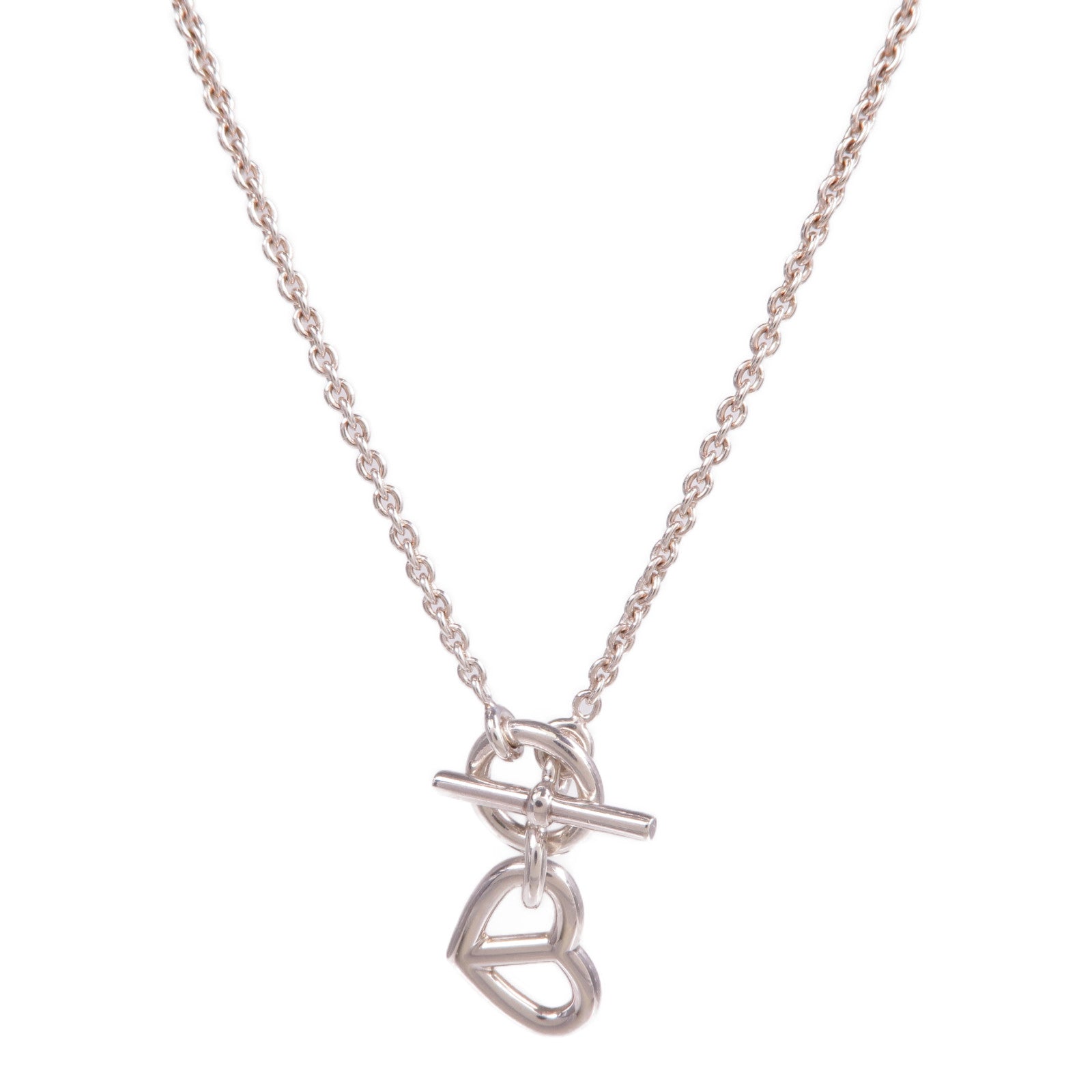 HERMES 925純銀Cache Coeur Amulette Pendant項鍊