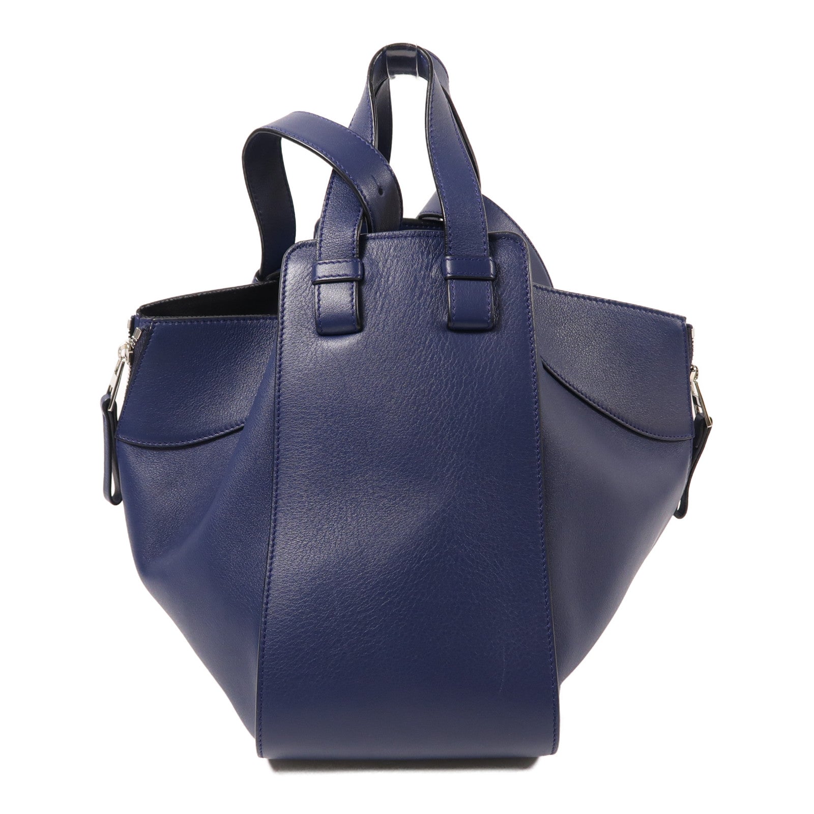 LOEWE 牛皮皮革Hammock Small銀扣手挽肩背兩用袋