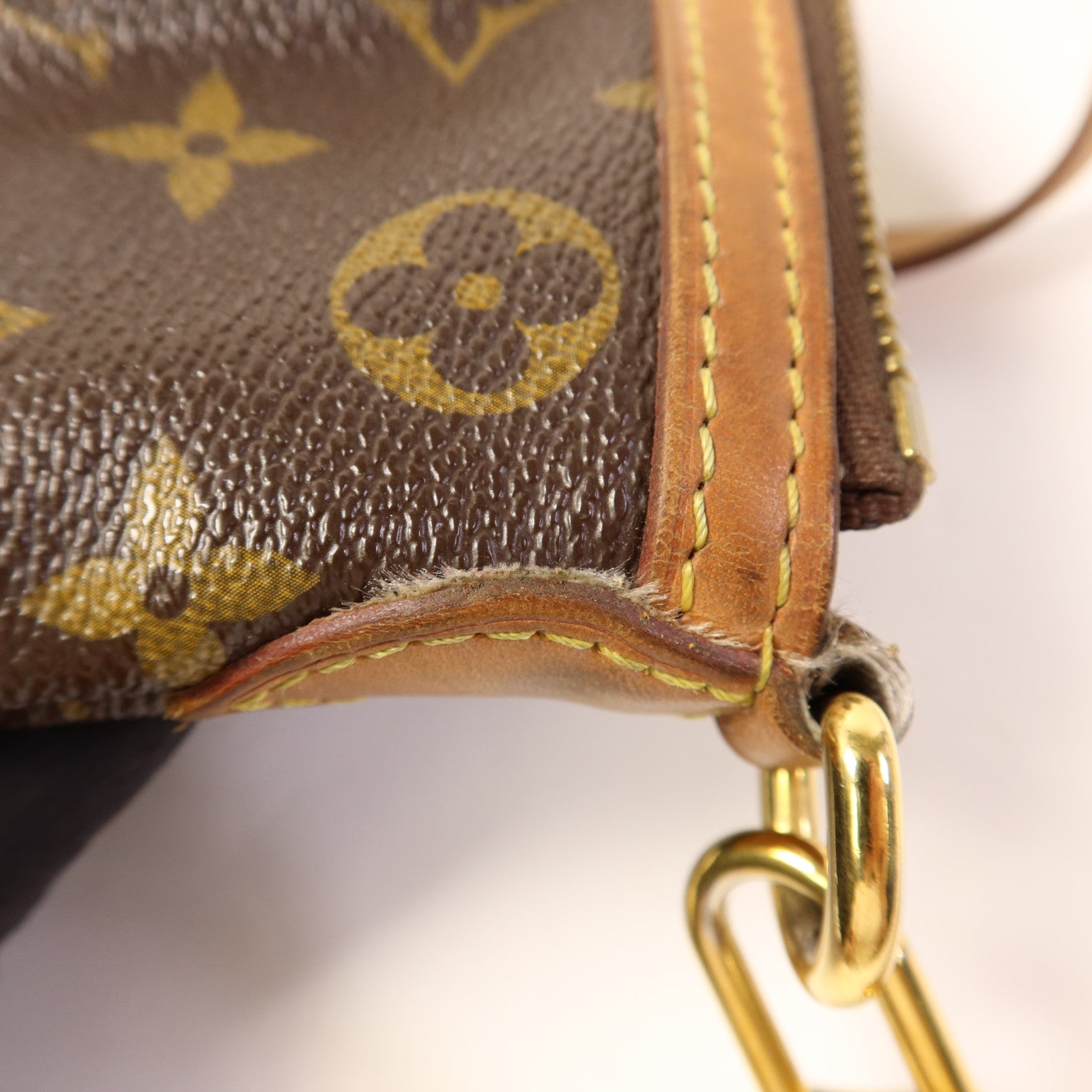 LOUIS VUITTON 【激減優惠】Monogram Palermo PM金扣手挽肩背兩用袋棕色