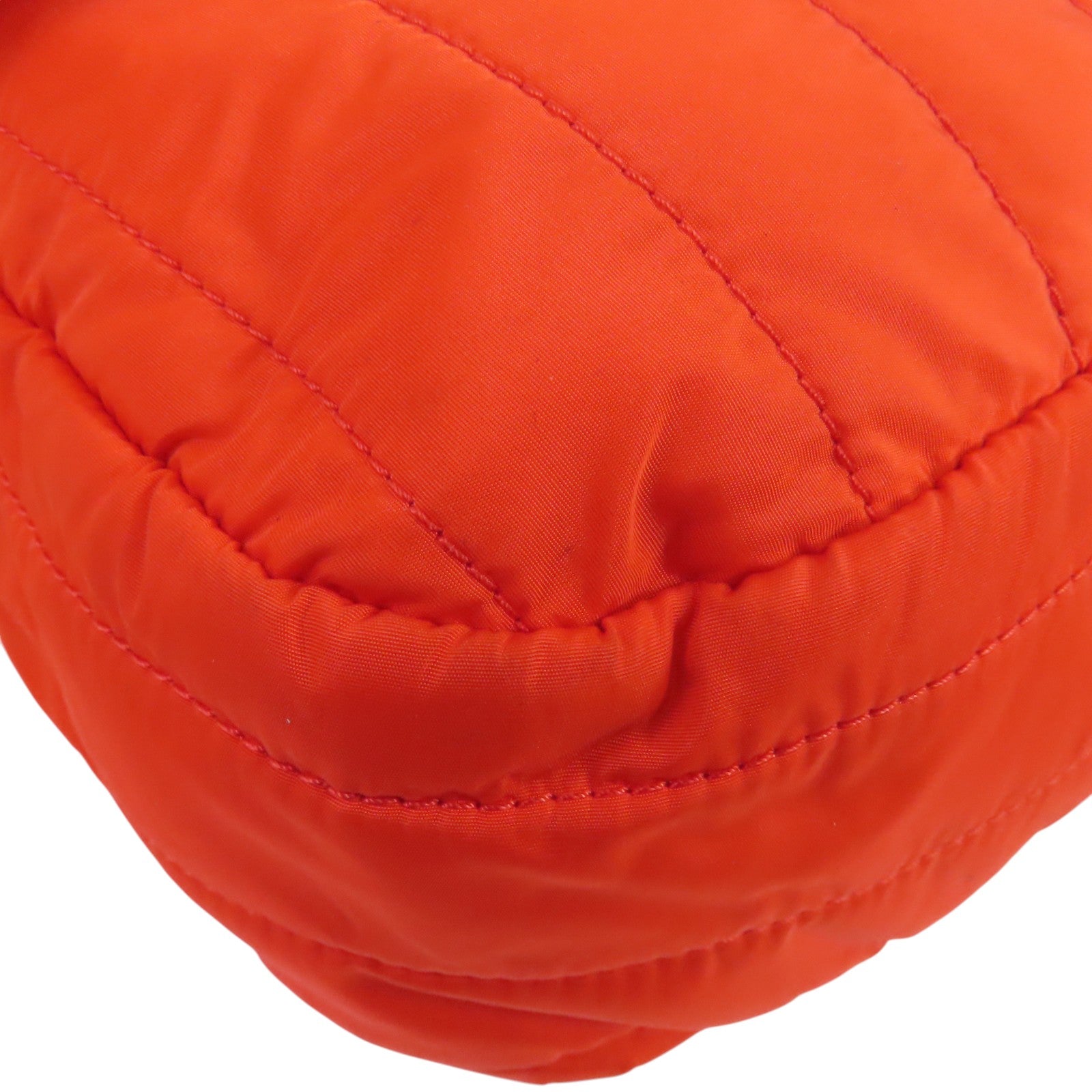 CHANEL 尼龍Chain Shoulder Bag銀扣鏈帶肩背袋