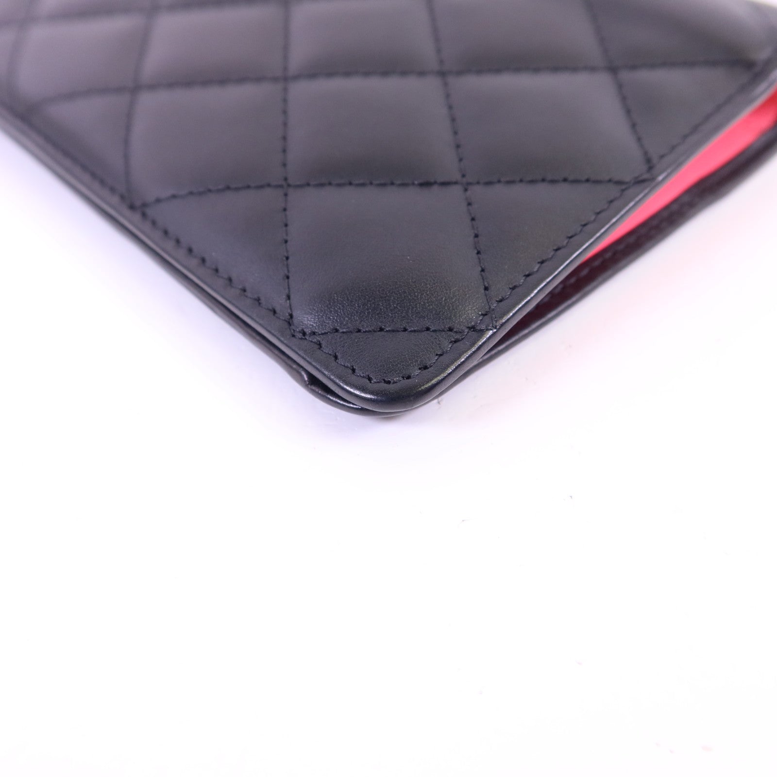 CHANEL 牛皮皮革Cambon Long Wallet銀扣長錢包