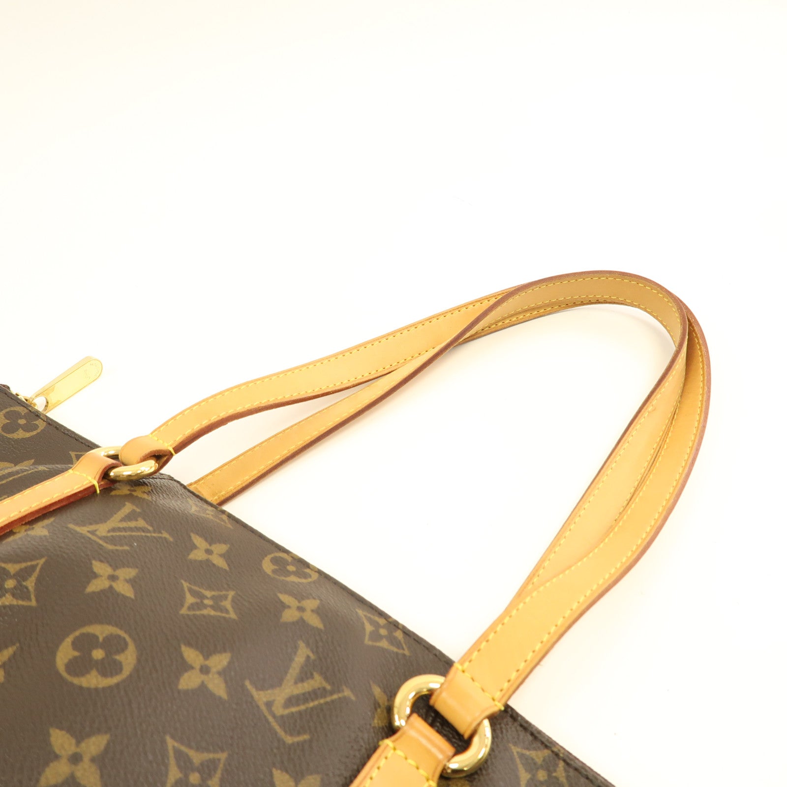 LOUIS VUITTON Monogram Totally MM金扣肩背袋棕色