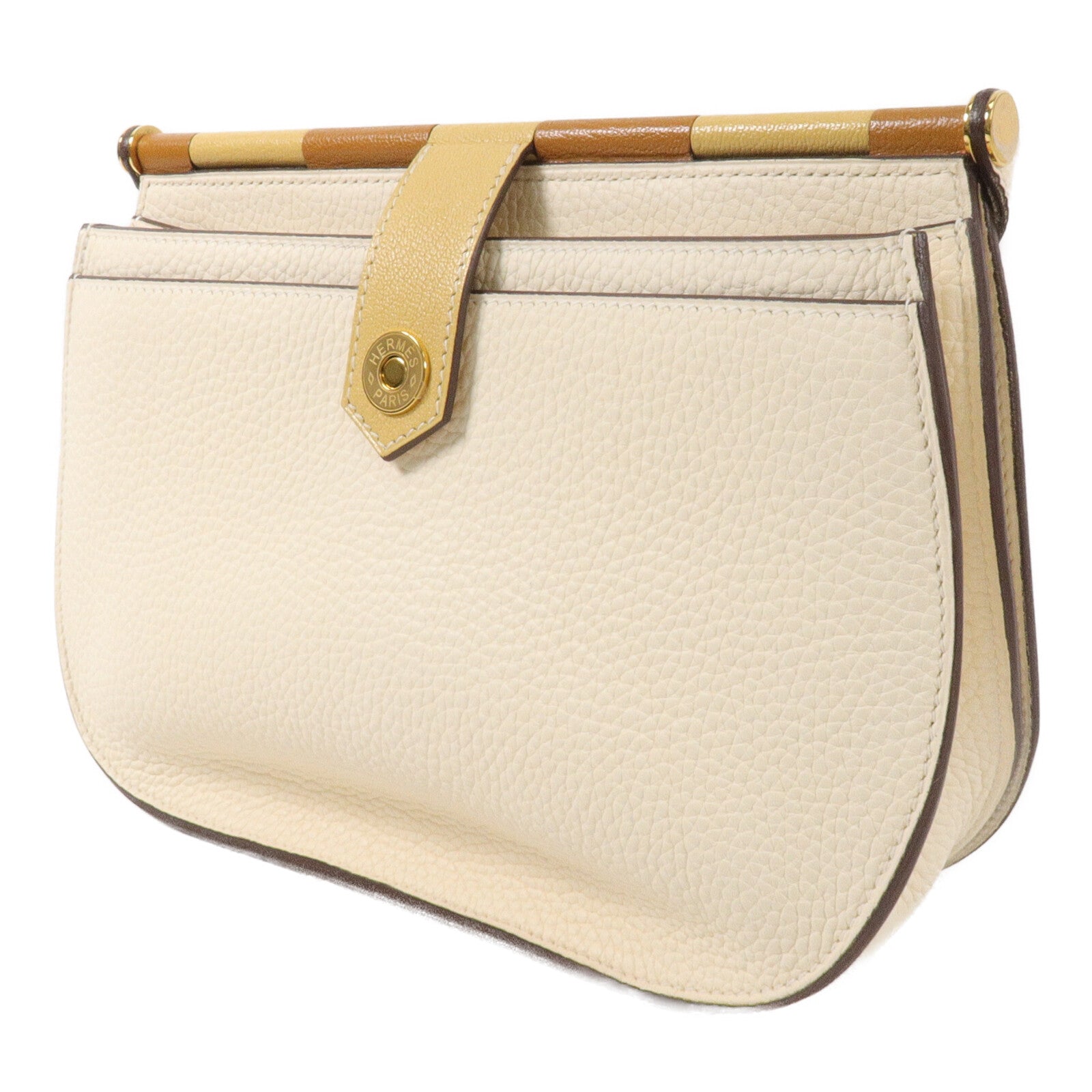 HERMES Clemence皮革Sac Saut 25肩背袋Nata