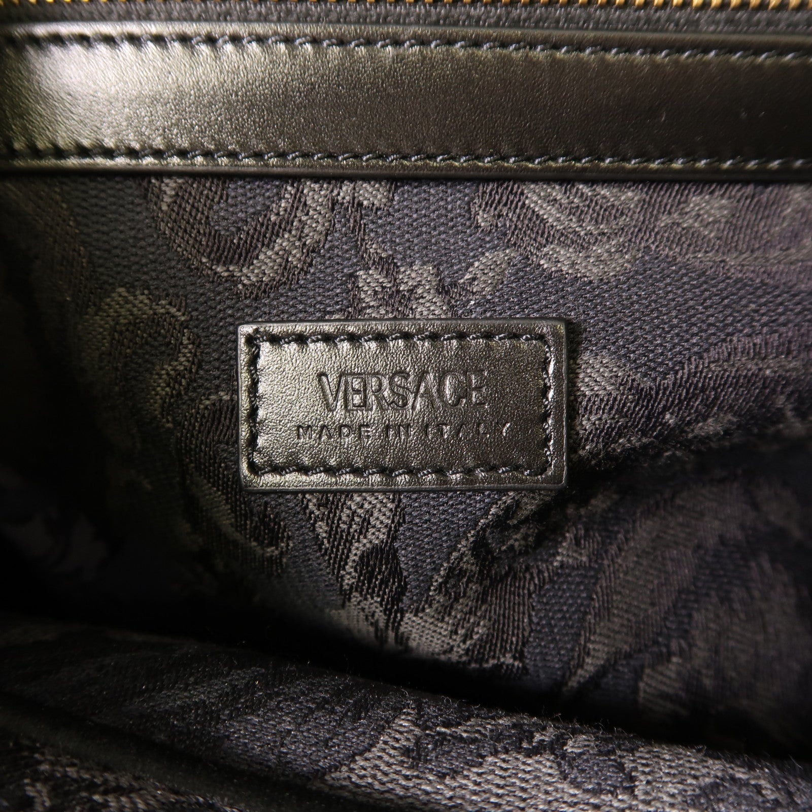 VERSACE 帆布2 Way Shoulder Bag金扣手挽肩背兩用袋