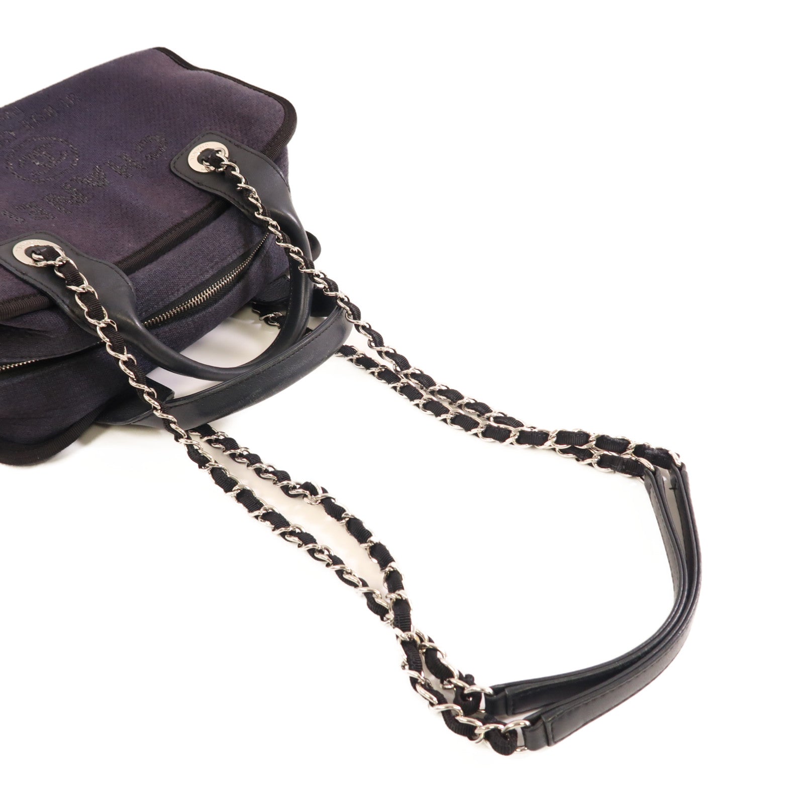 CHANEL 【激減優惠】帆布Chain Shoulder手挽肩背兩用袋