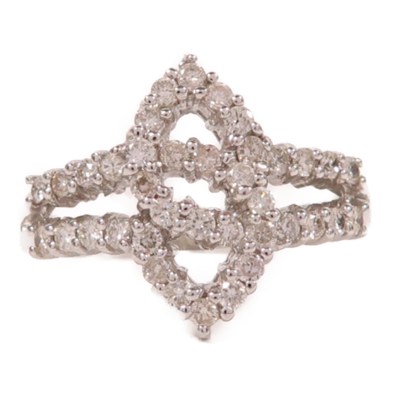 JEWELRY 18K白金Diamond Ring戒指US#5