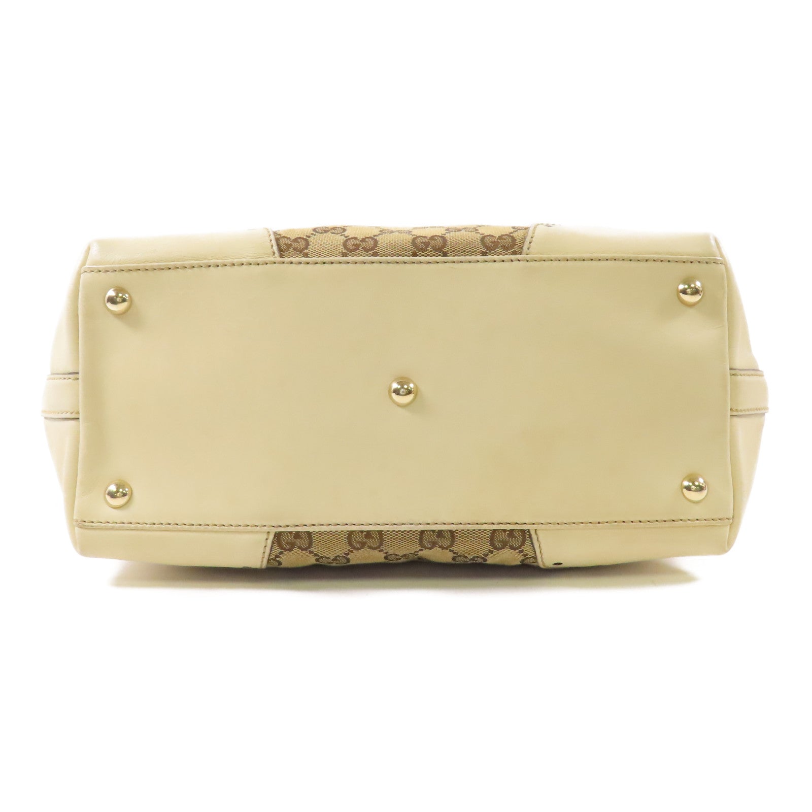 GUCCI 帆布/皮革Shoulder Bag金扣肩背袋