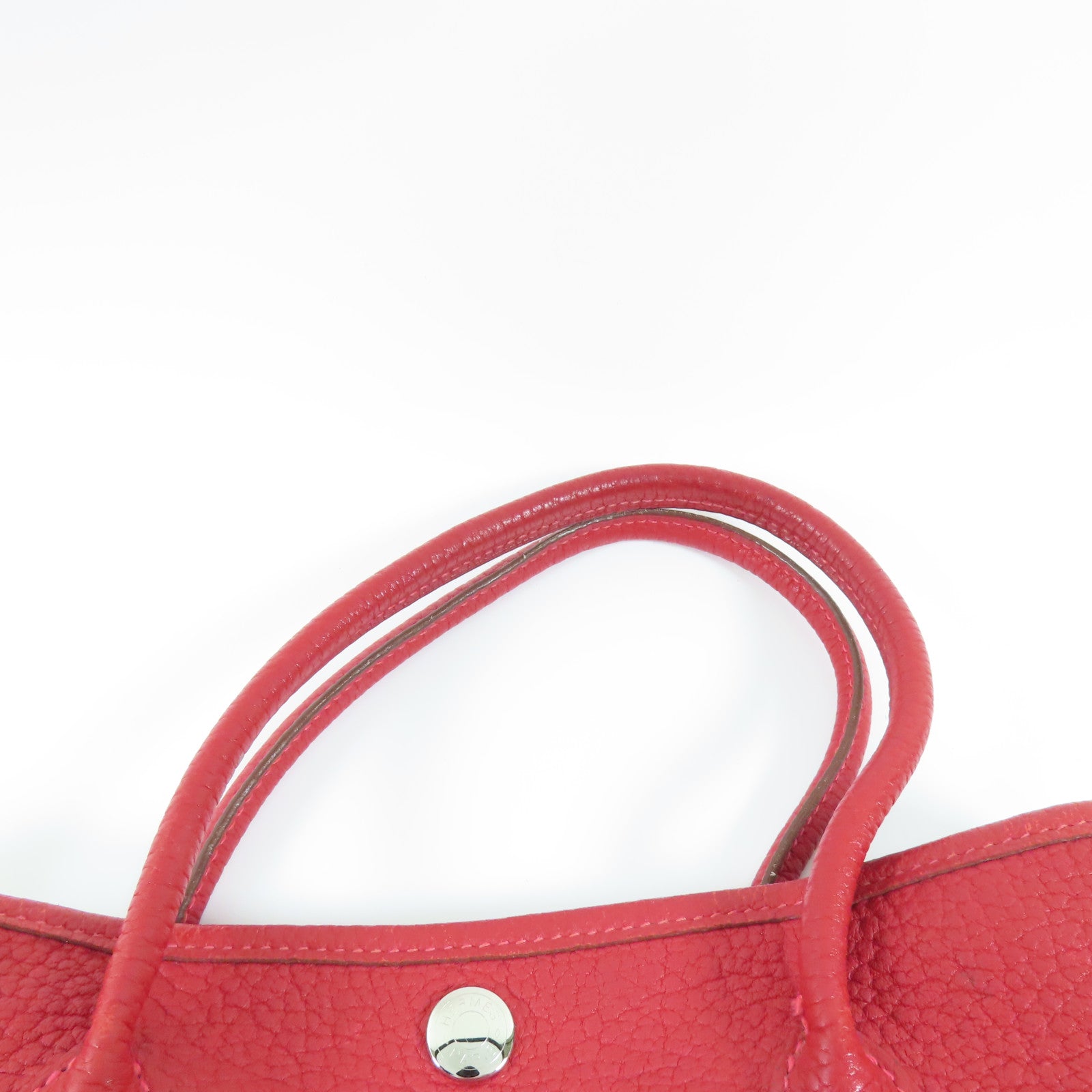 HERMES 【激減優惠】Negonda Garden Party TPM銀扣手挽袋Q5 Rouge Casaque