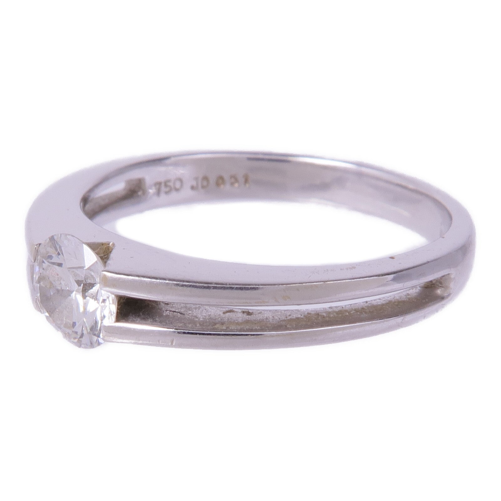 JEWELRY 【激減優惠】18K白金Diamond Ring鑽石戒指US#7.75