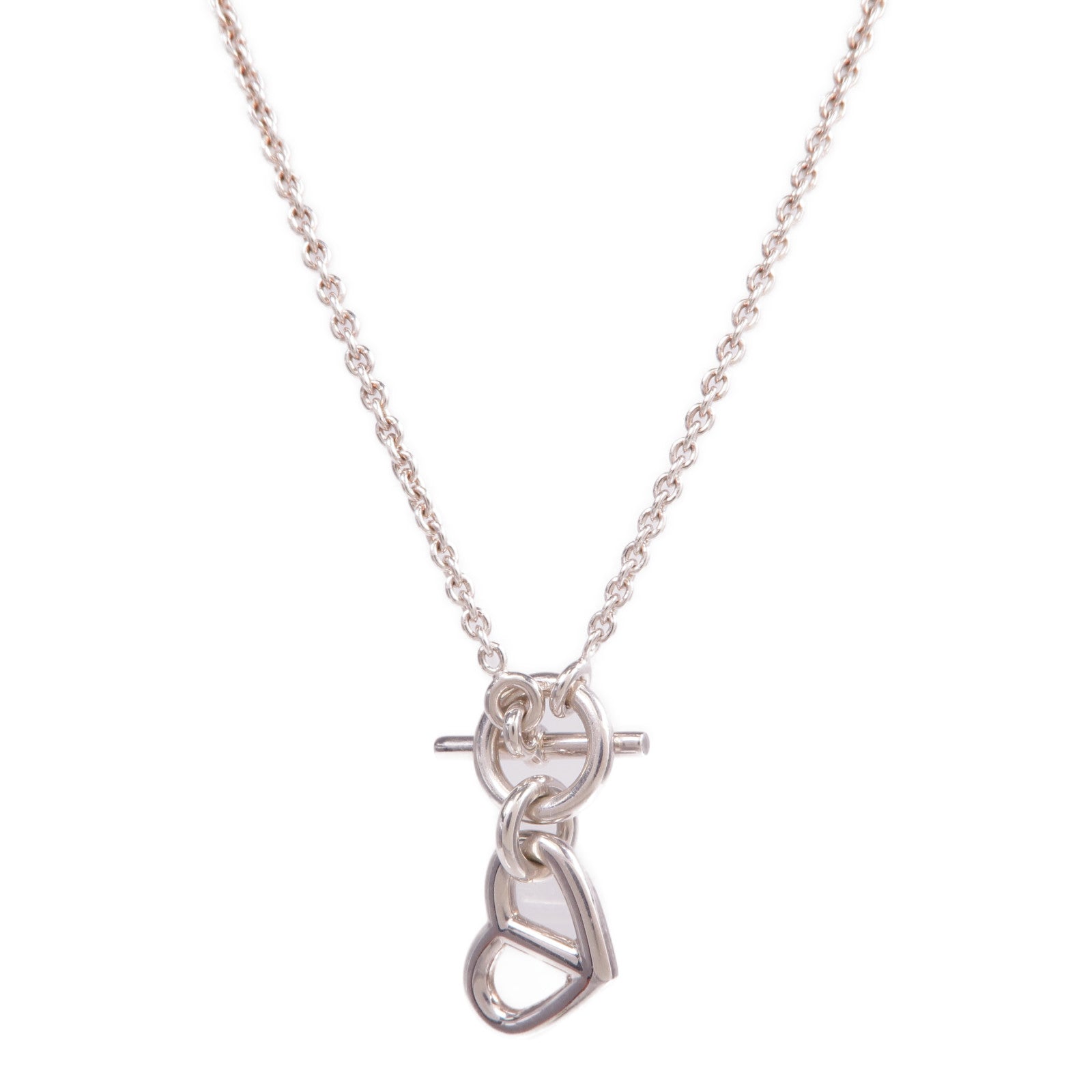 HERMES 925純銀Cache Coeur Amulette Pendant項鍊