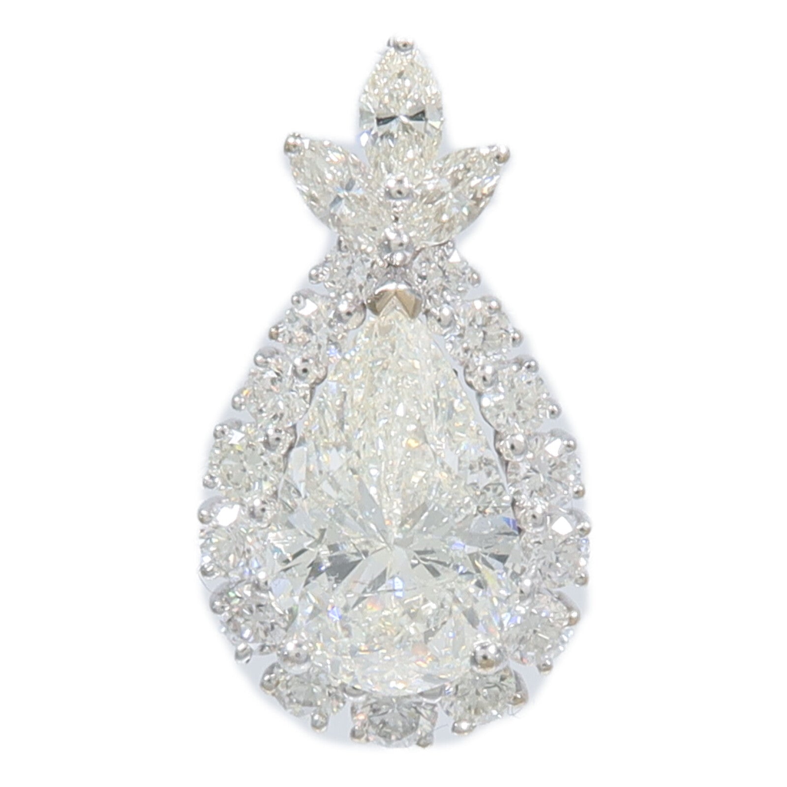 JEWELRY 18K白金Diamond Pendant Top鑽石吊墜