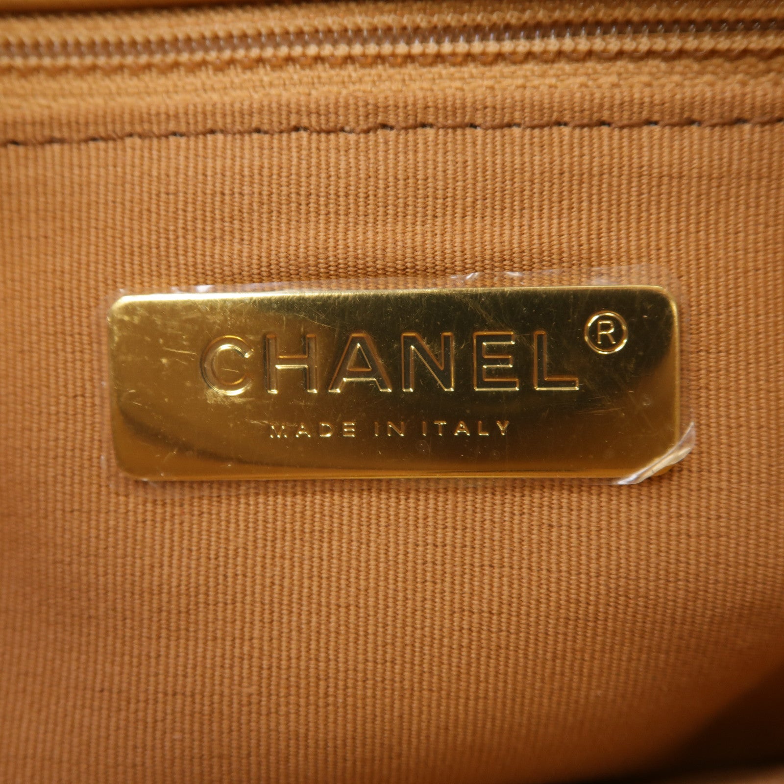 CHANEL 【激減優惠】菱格羊皮皮革Chanel Small 19金扣/銀扣手挽肩背兩用袋啡色