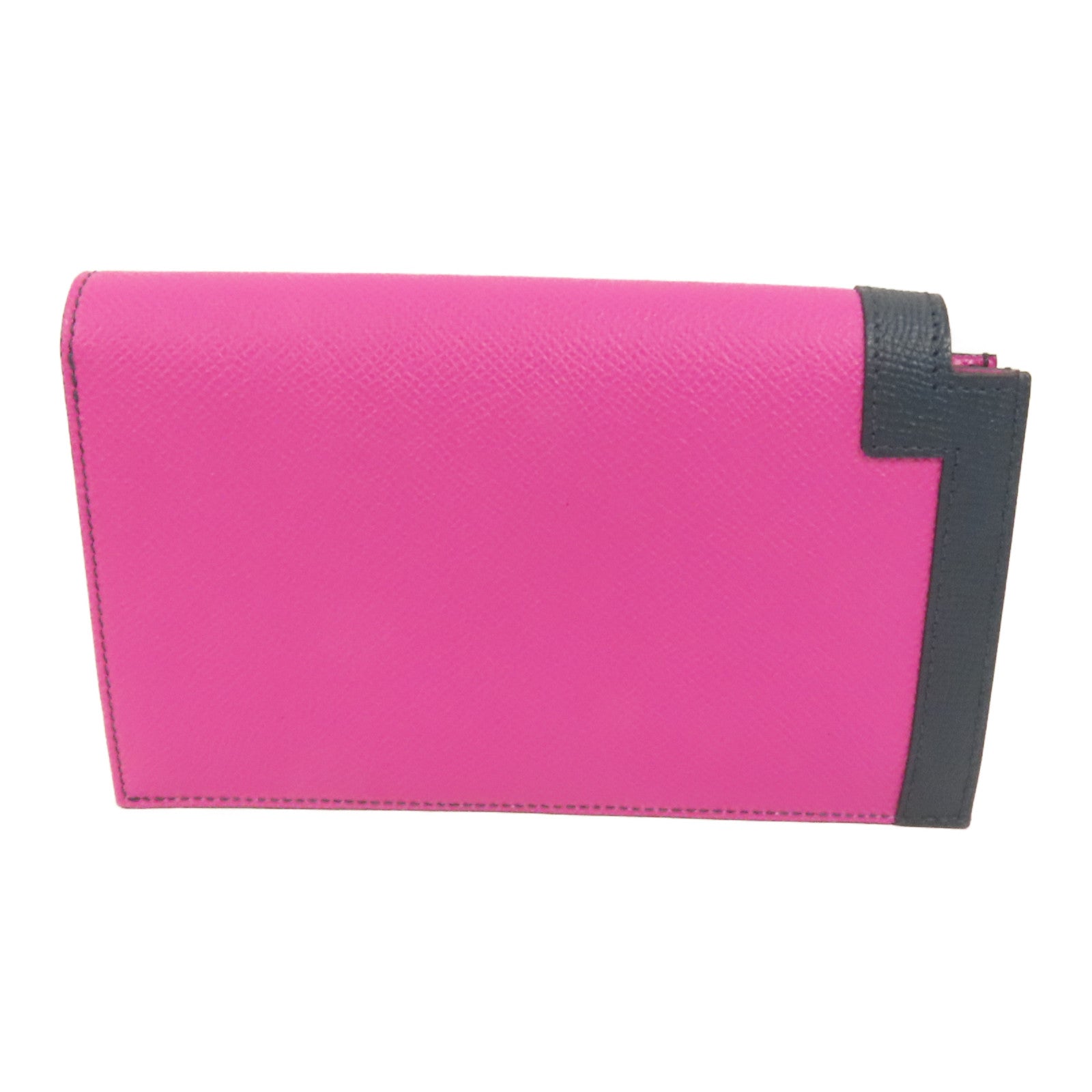 HERMES Epsom皮革Camail Long Wallet銀扣長錢包Magnolia