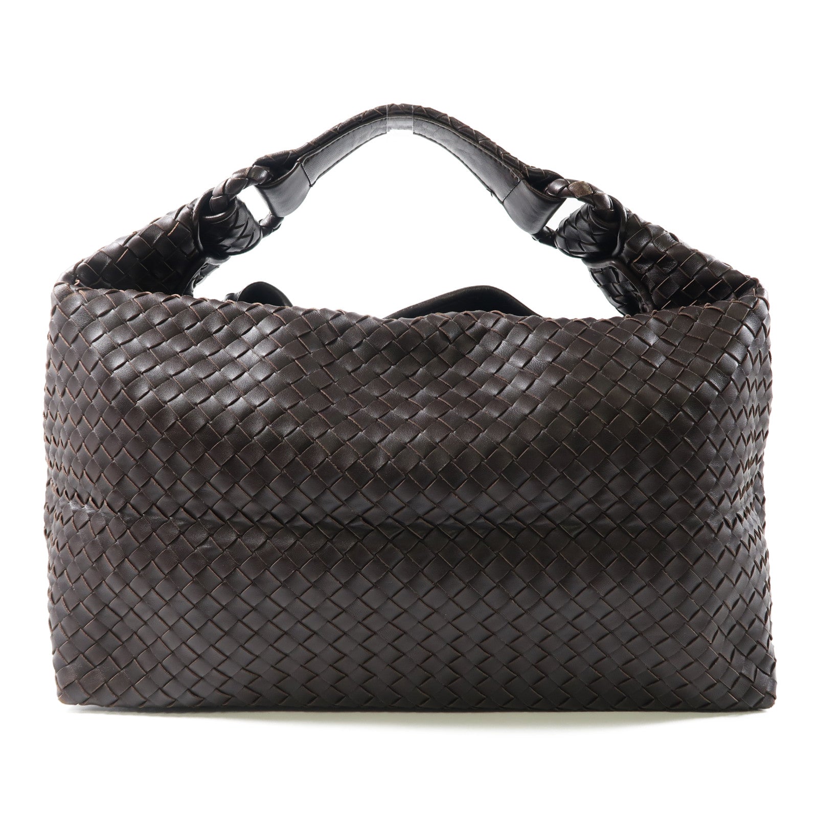 BOTTEGA VENETA 牛皮皮革Handbag手挽袋啡色