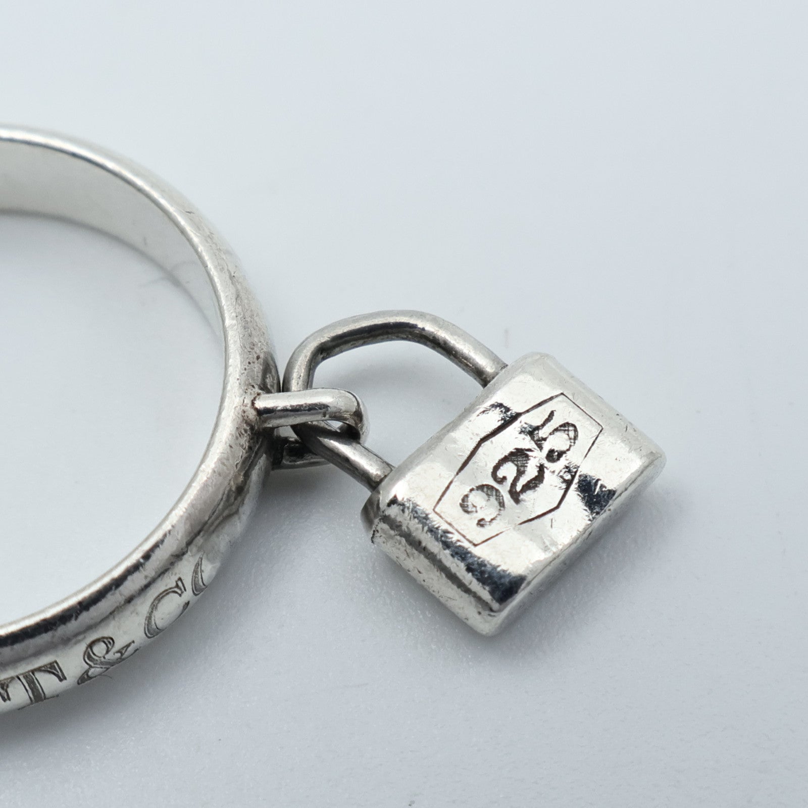 TIFFANY＆CO 【激減優惠】925/837純銀Lock Ring戒指US#5.75