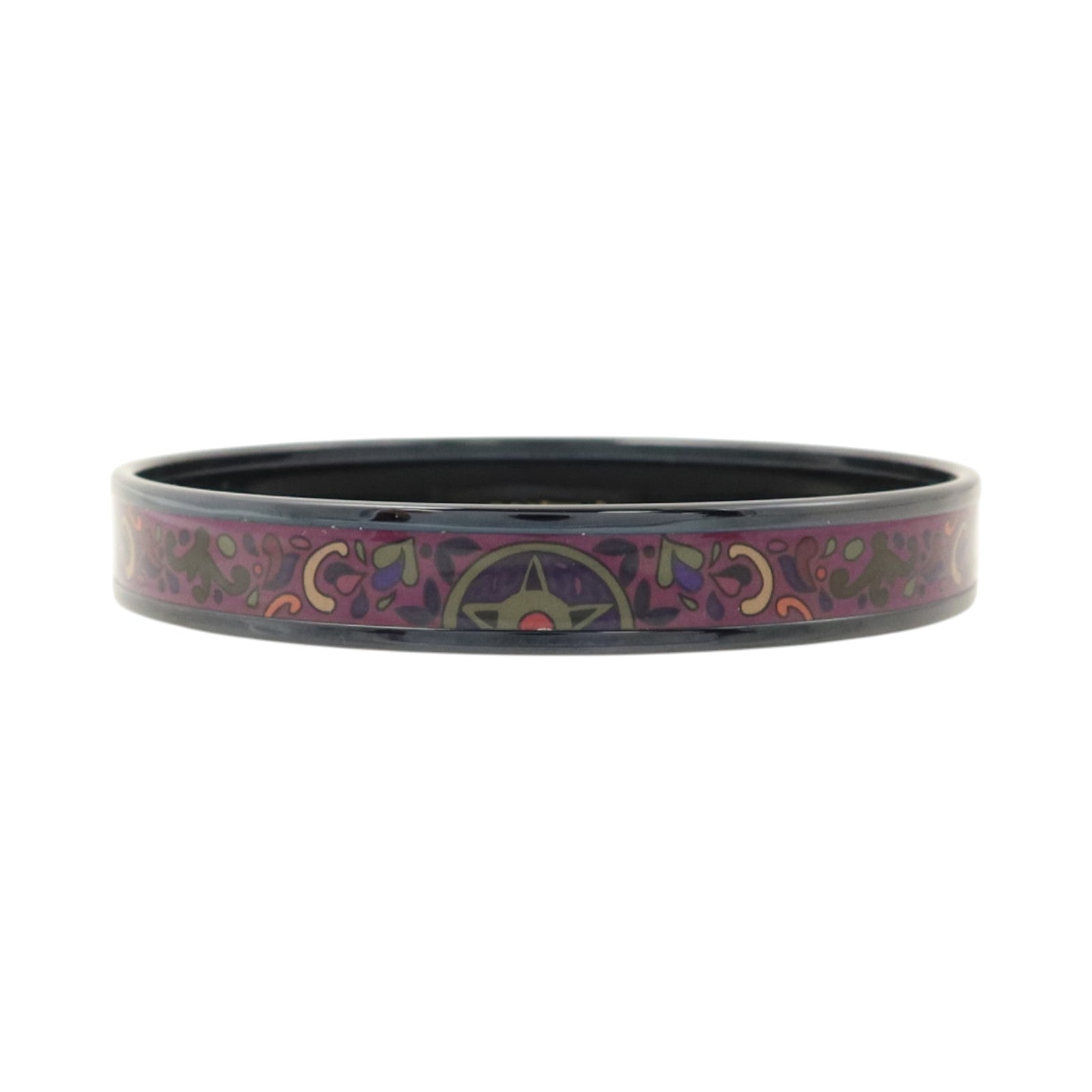 HERMES 金屬/琺瑯Enamel Narrow Bangle手鐲