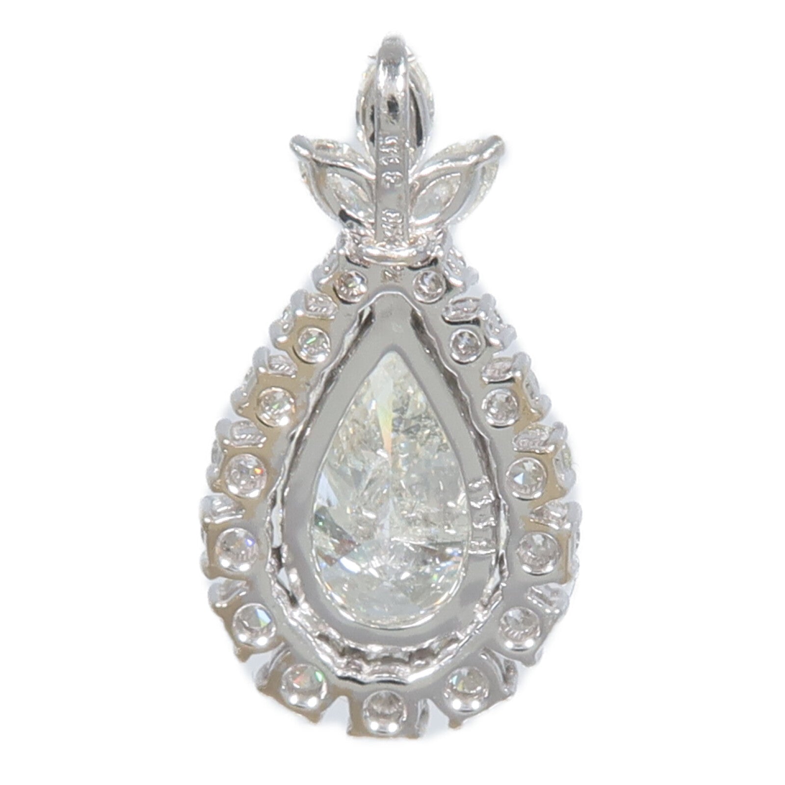 JEWELRY 18K白金Diamond Pendant Top鑽石吊墜
