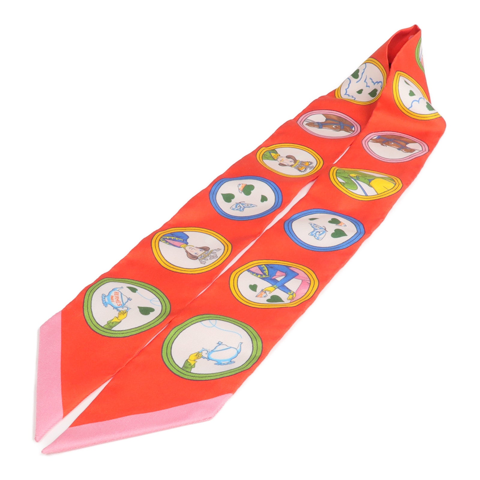 HERMES 絲質Twilly絲巾