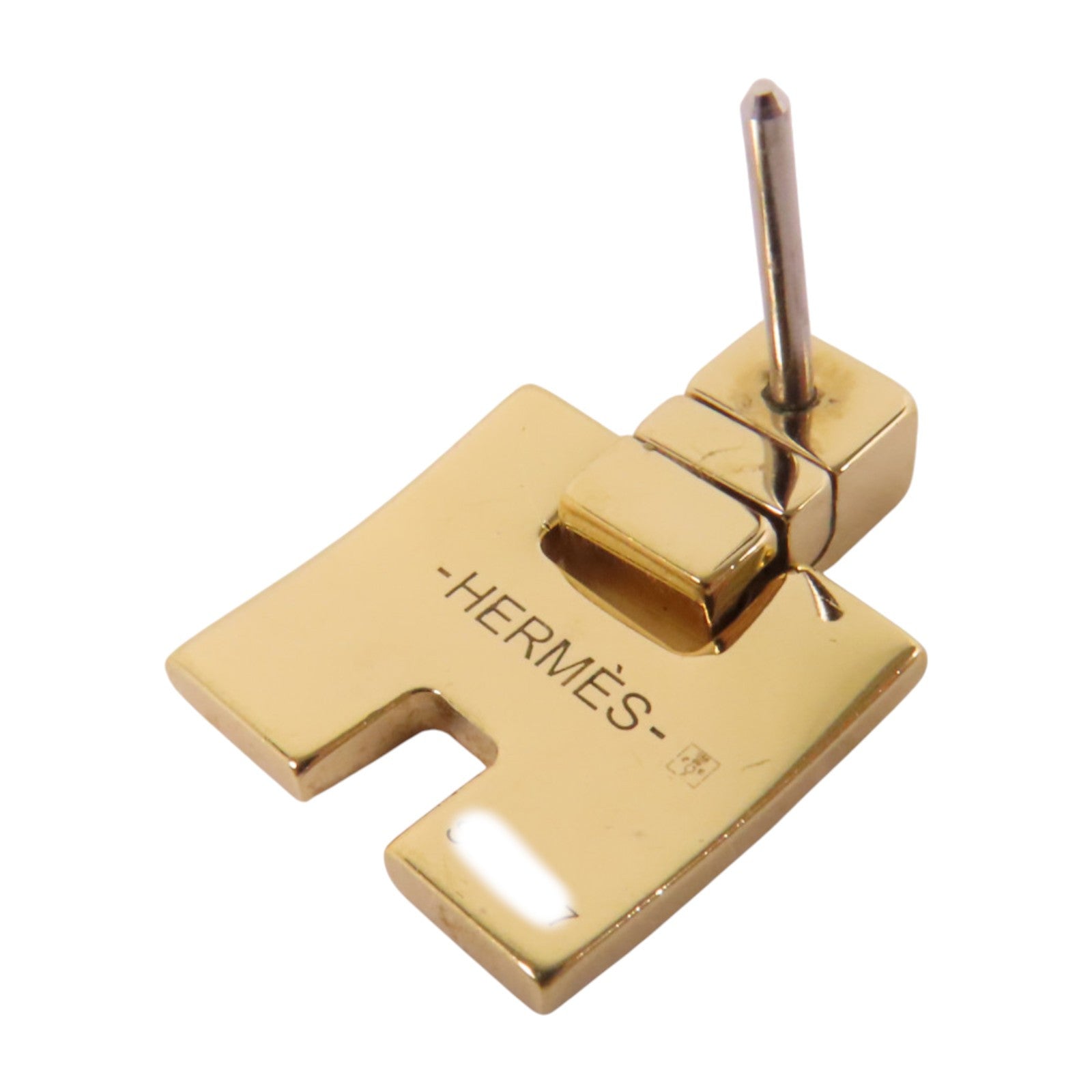 HERMES 金屬/琺瑯Eileen Earrings金扣耳環