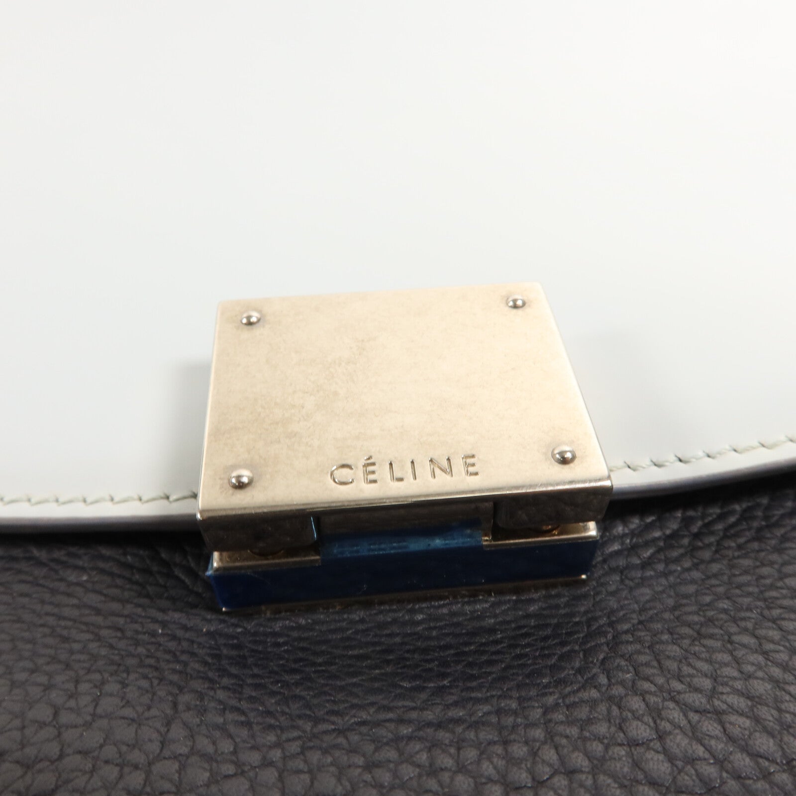 CELINE 牛皮皮革/漆皮皮革Small Trapeze手挽肩背兩用袋