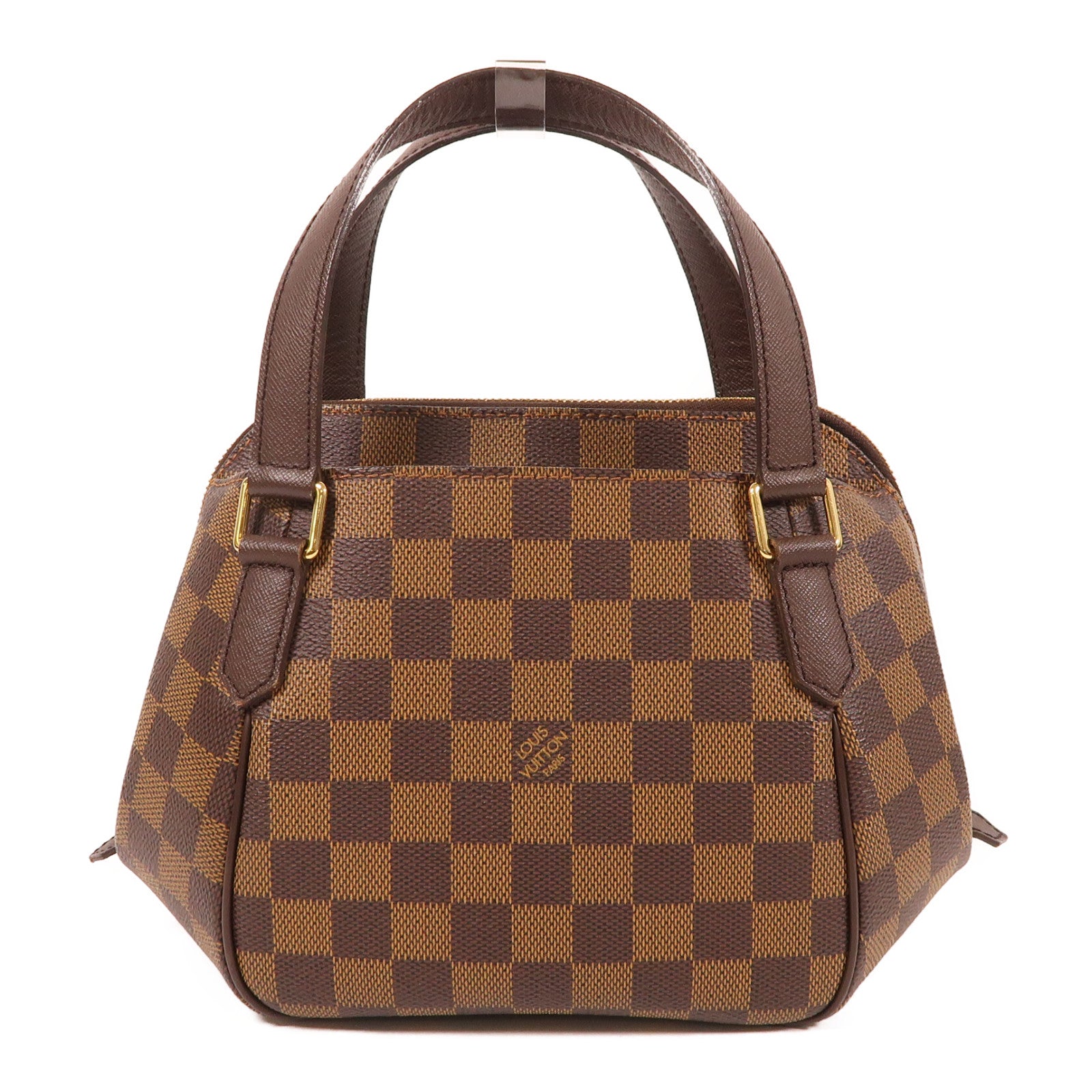 LOUIS VUITTON Damier Ebene Belem PM金扣手挽袋啡色