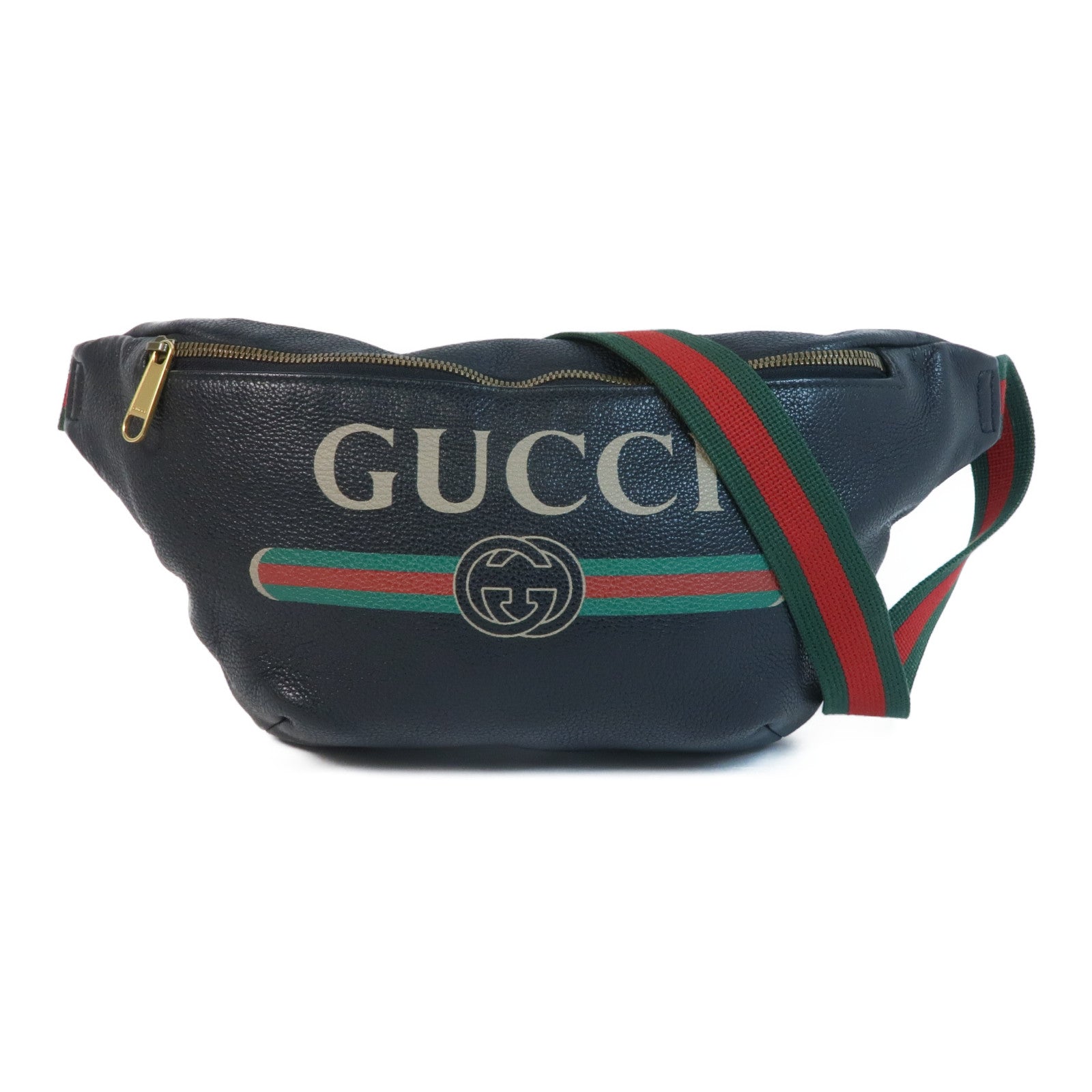 GUCCI 牛皮皮革Waist Bag金扣腰包