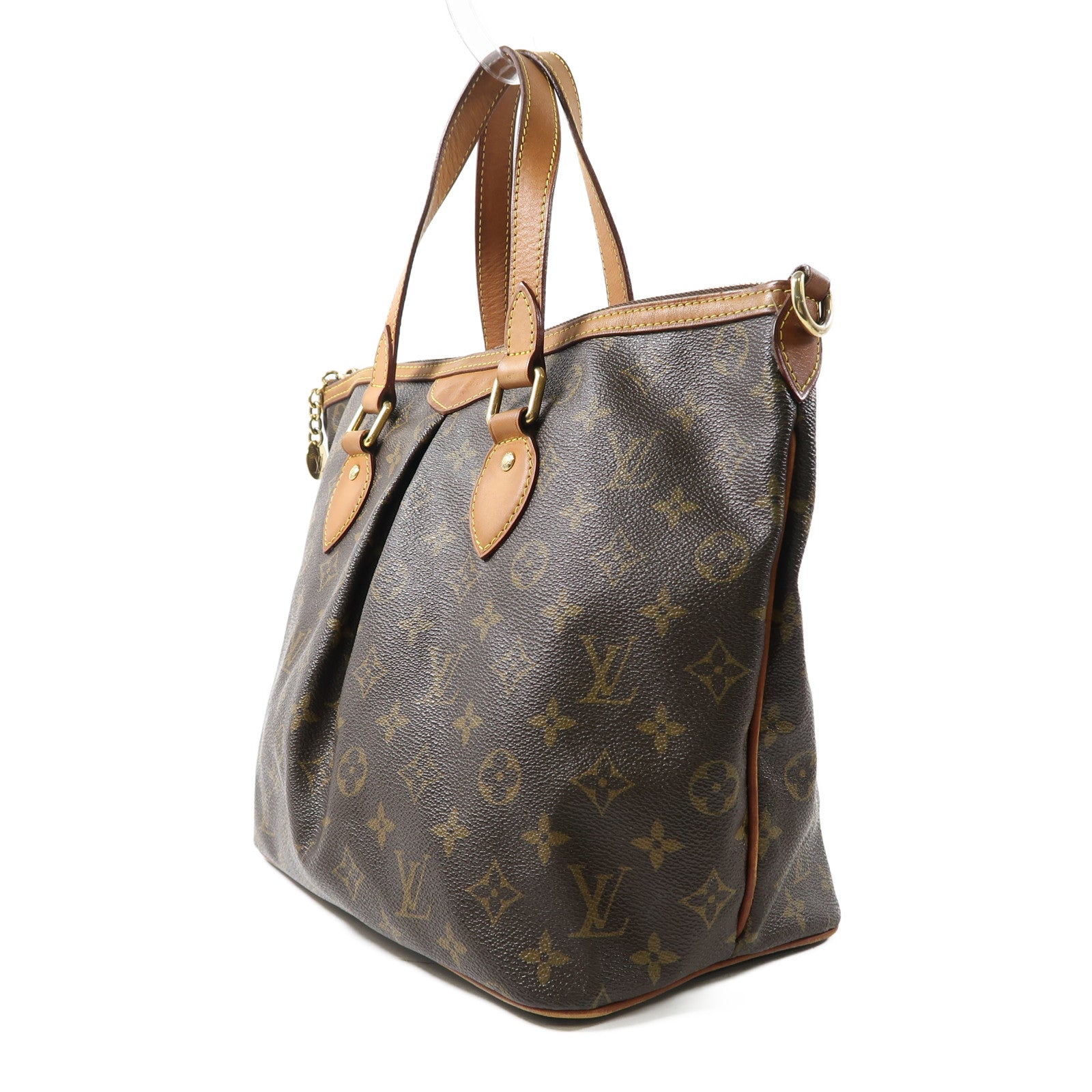 LOUIS VUITTON 【激減優惠】Monogram Palermo金扣手挽肩背兩用袋啡色