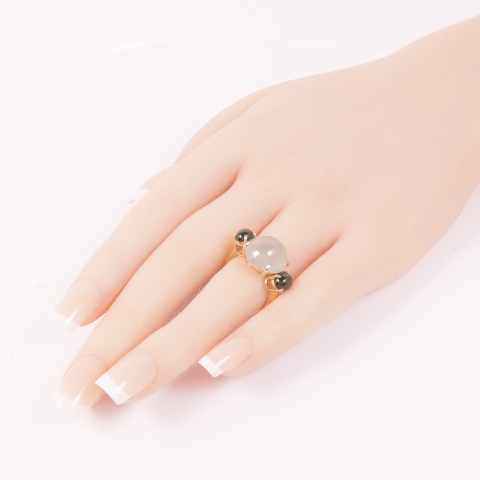 JEWELRY 【激減優惠】18K玫瑰金Chalcedony Ring玉髓戒指US#6.25