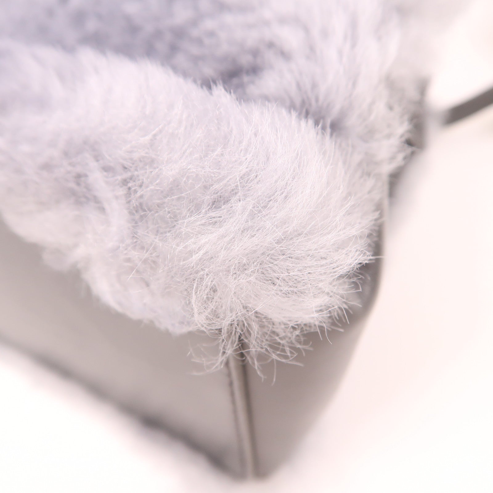 BALENCIAGA Padlock Nude Mini 2 Way Shoulder Bag Wool/Leather