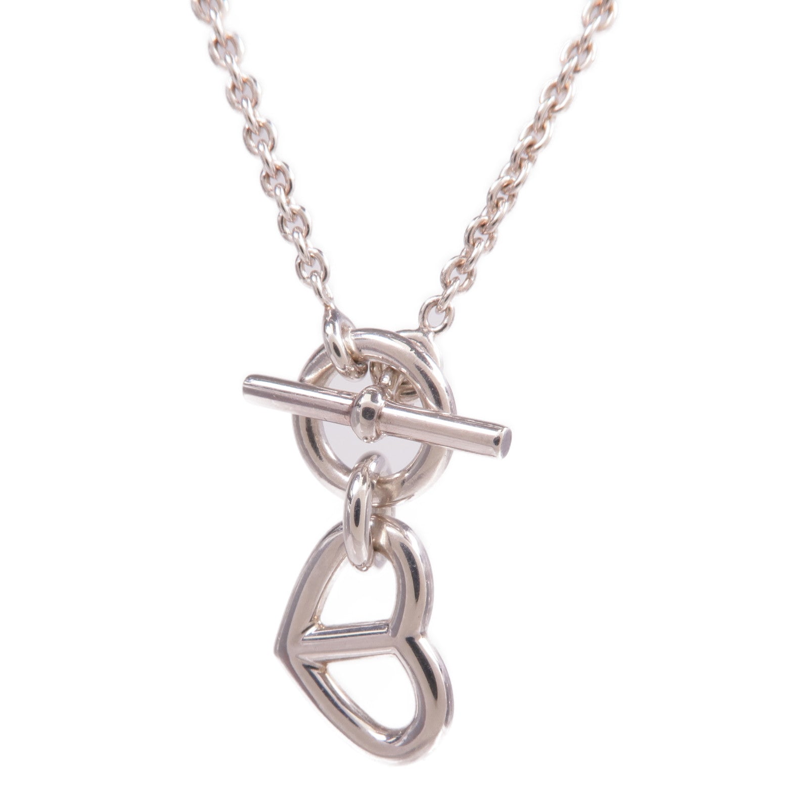 HERMES 925純銀Cache Coeur Amulette Pendant項鍊