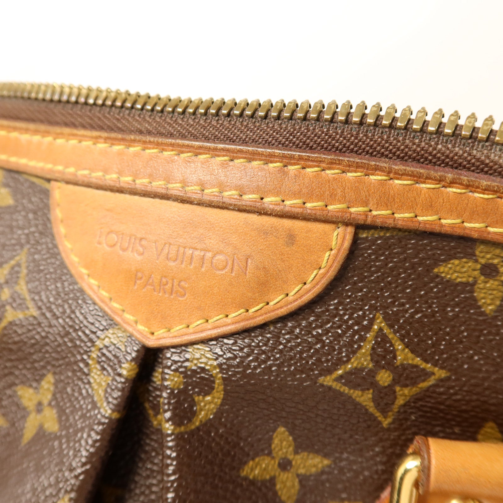 LOUIS VUITTON 【激減優惠】Monogram Palermo PM金扣手挽肩背兩用袋棕色