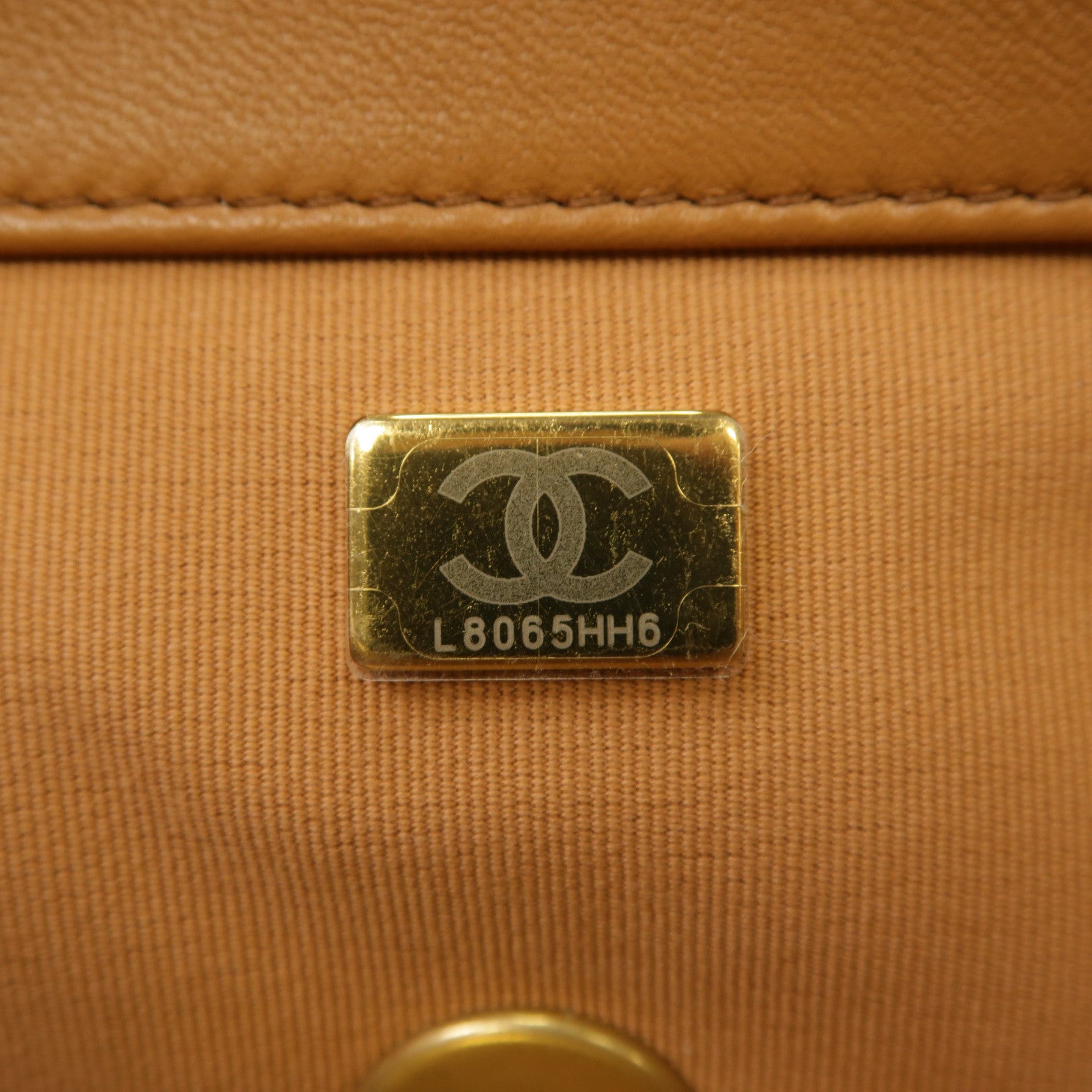 CHANEL 【激減優惠】菱格羊皮皮革Chanel Small 19金扣/銀扣手挽肩背兩用袋啡色