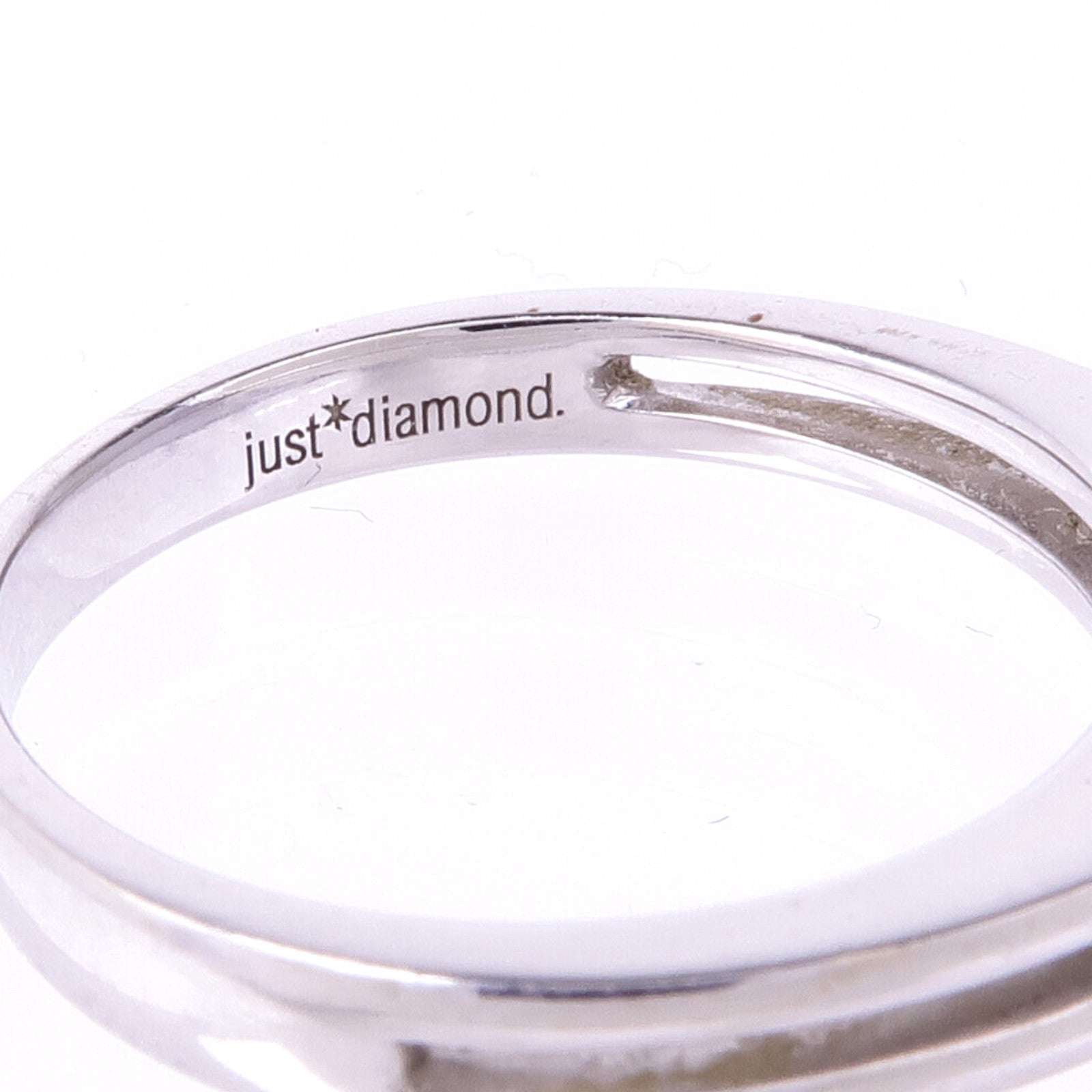 JEWELRY 【激減優惠】18K白金Diamond Ring鑽石戒指US#7.75