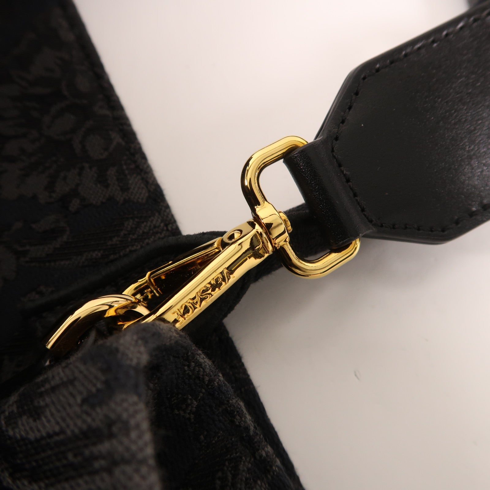VERSACE 帆布2 Way Shoulder Bag金扣手挽肩背兩用袋
