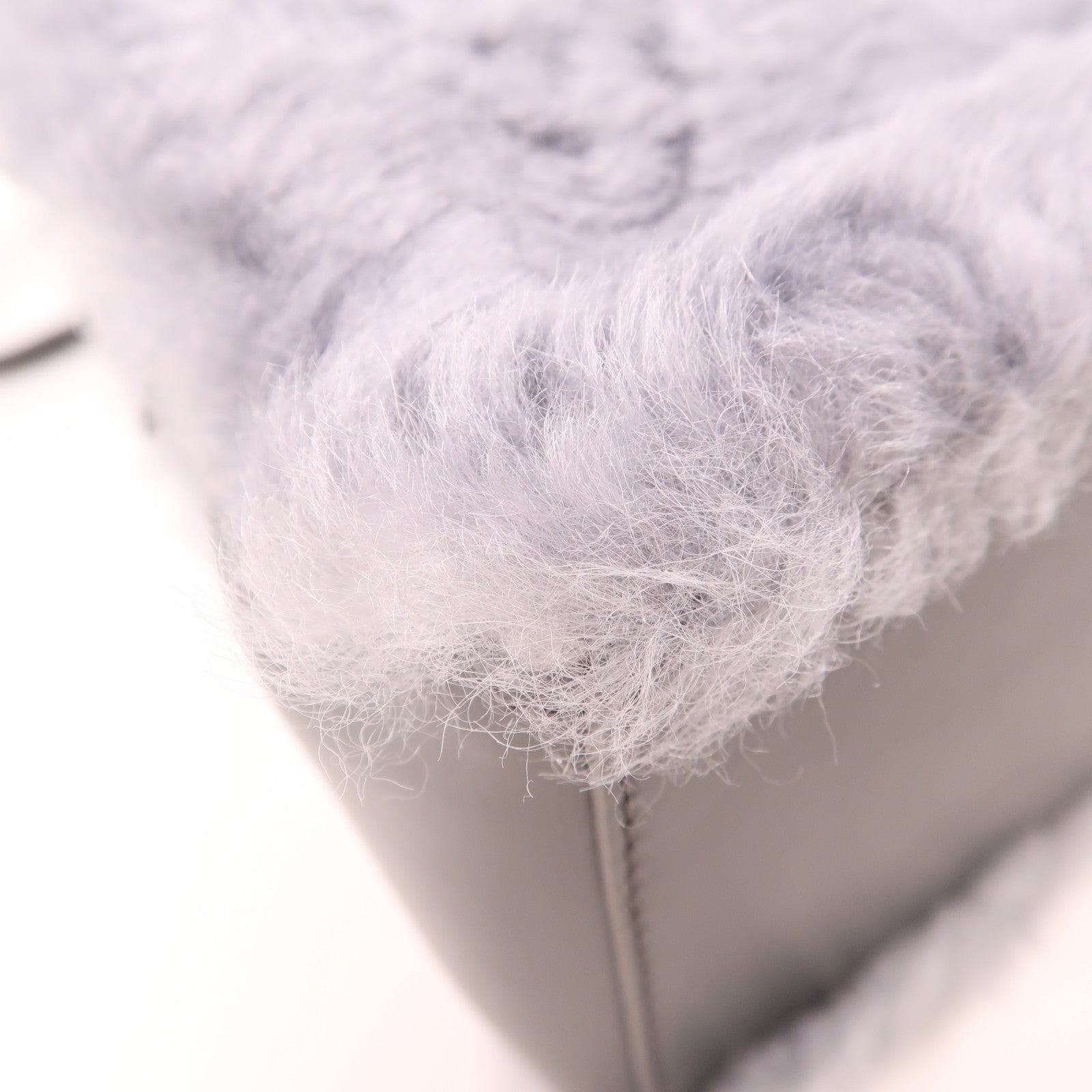 BALENCIAGA Padlock Nude Mini 2 Way Shoulder Bag Wool/Leather