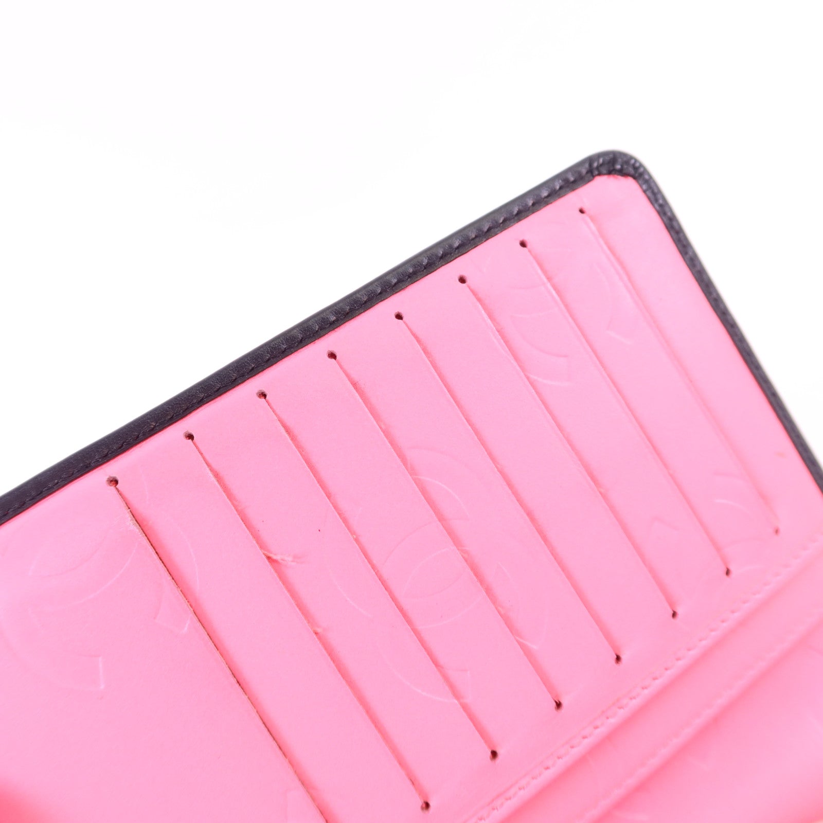 CHANEL 牛皮皮革Cambon Long Wallet銀扣長錢包