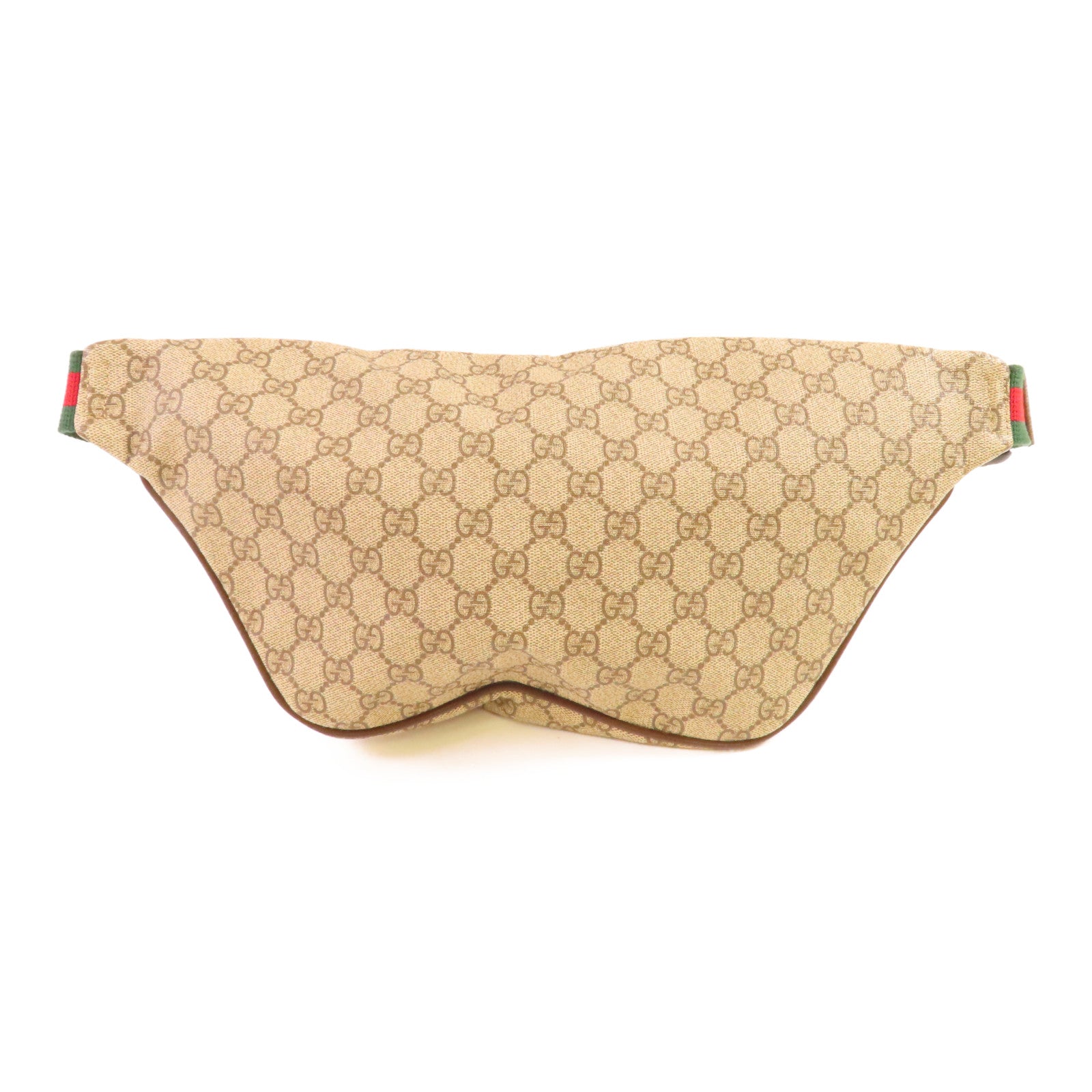 GUCCI 塗層帆布Waist Bag金扣腰包灰色