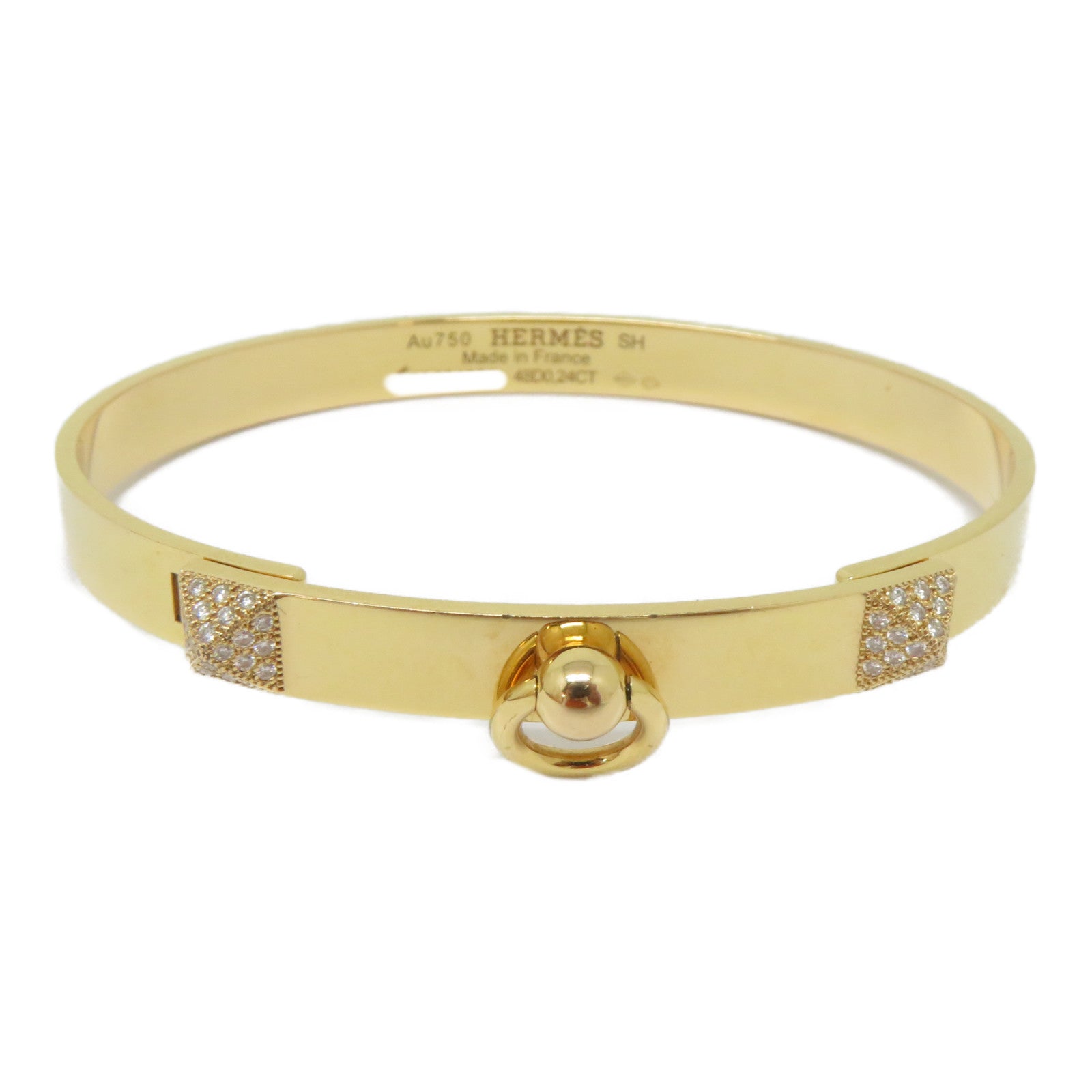 HERMES (PRICE DOWN) 0.24ct CDC Diamond Bracelet 18K Pink Gold