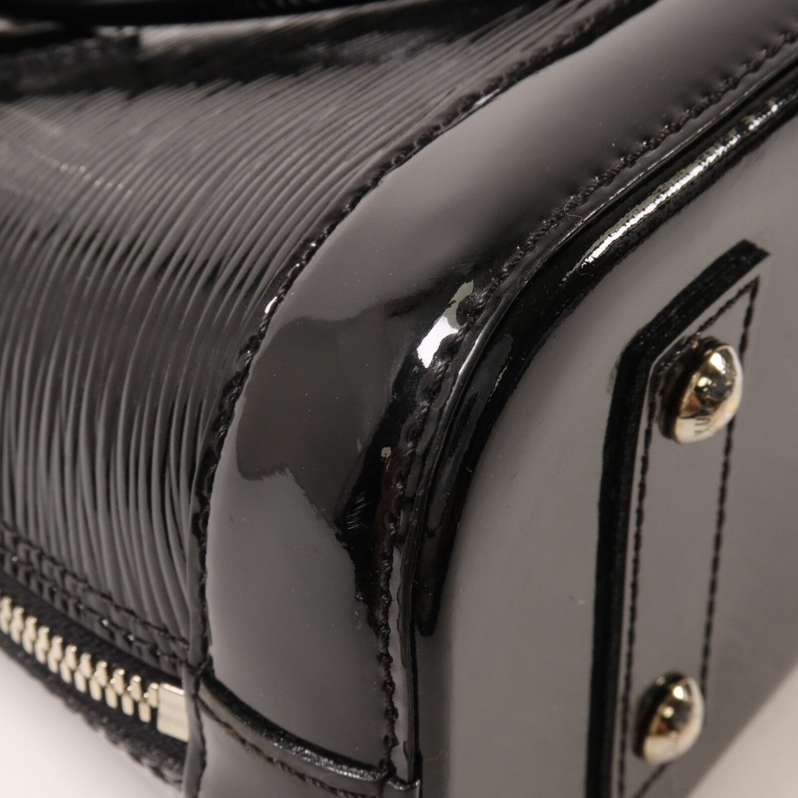 LOUIS VUITTON Epi Electric Alma BB銀扣手挽肩背兩用袋
