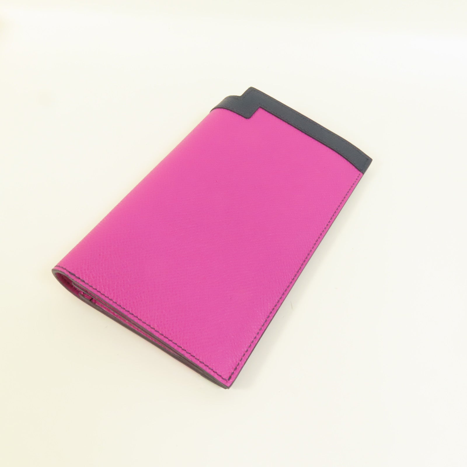 HERMES Epsom皮革Camail Long Wallet銀扣長錢包Magnolia