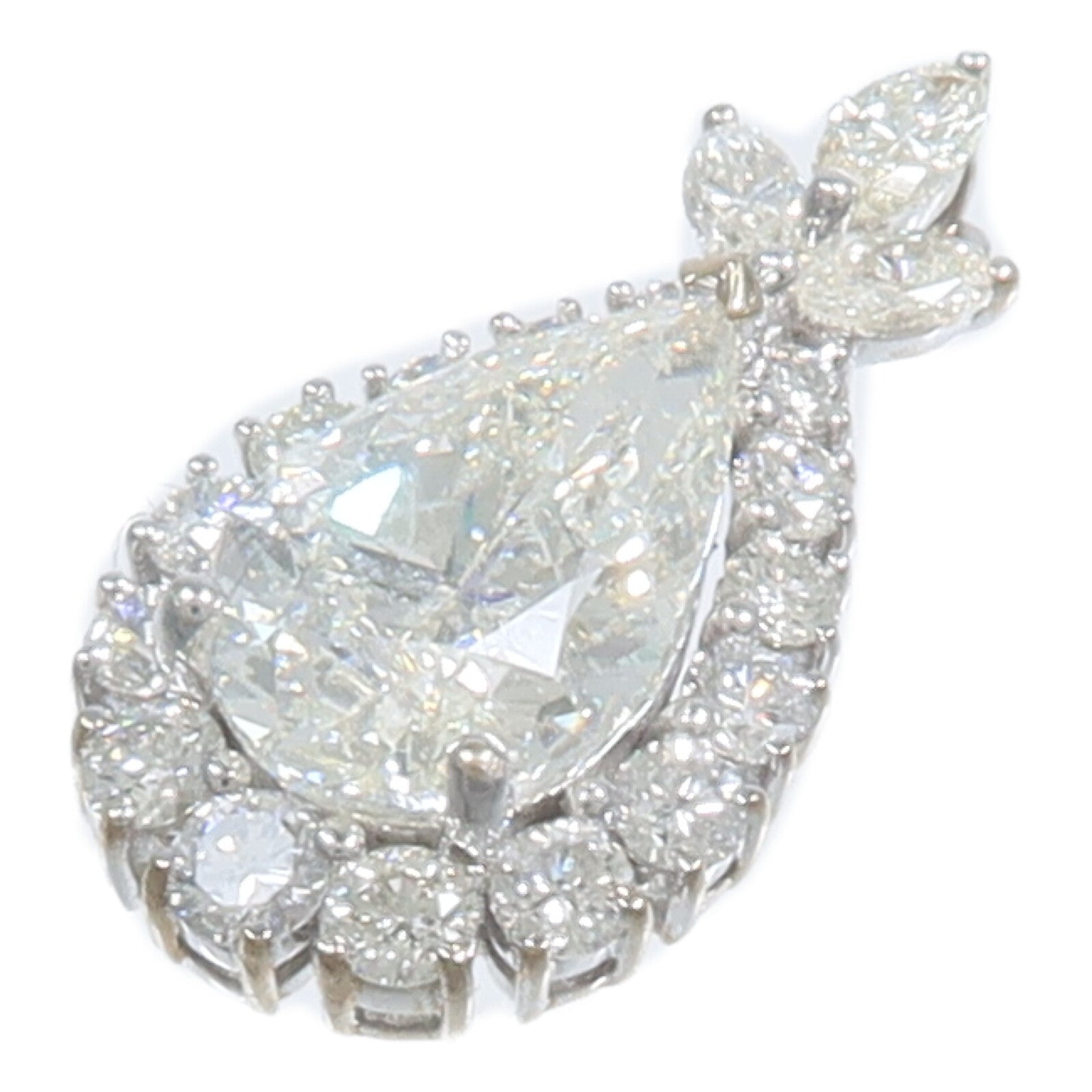 JEWELRY 18K白金Diamond Pendant Top鑽石吊墜
