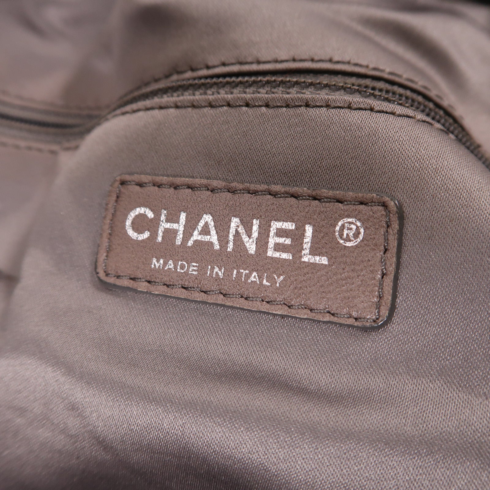 CHANEL PVC Chain Shoulder銀扣鏈帶肩背袋