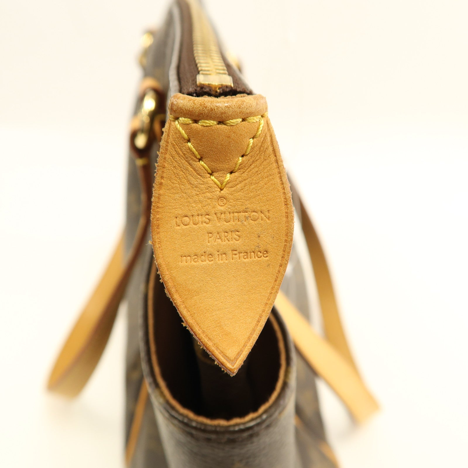 LOUIS VUITTON Monogram Totally MM金扣肩背袋棕色