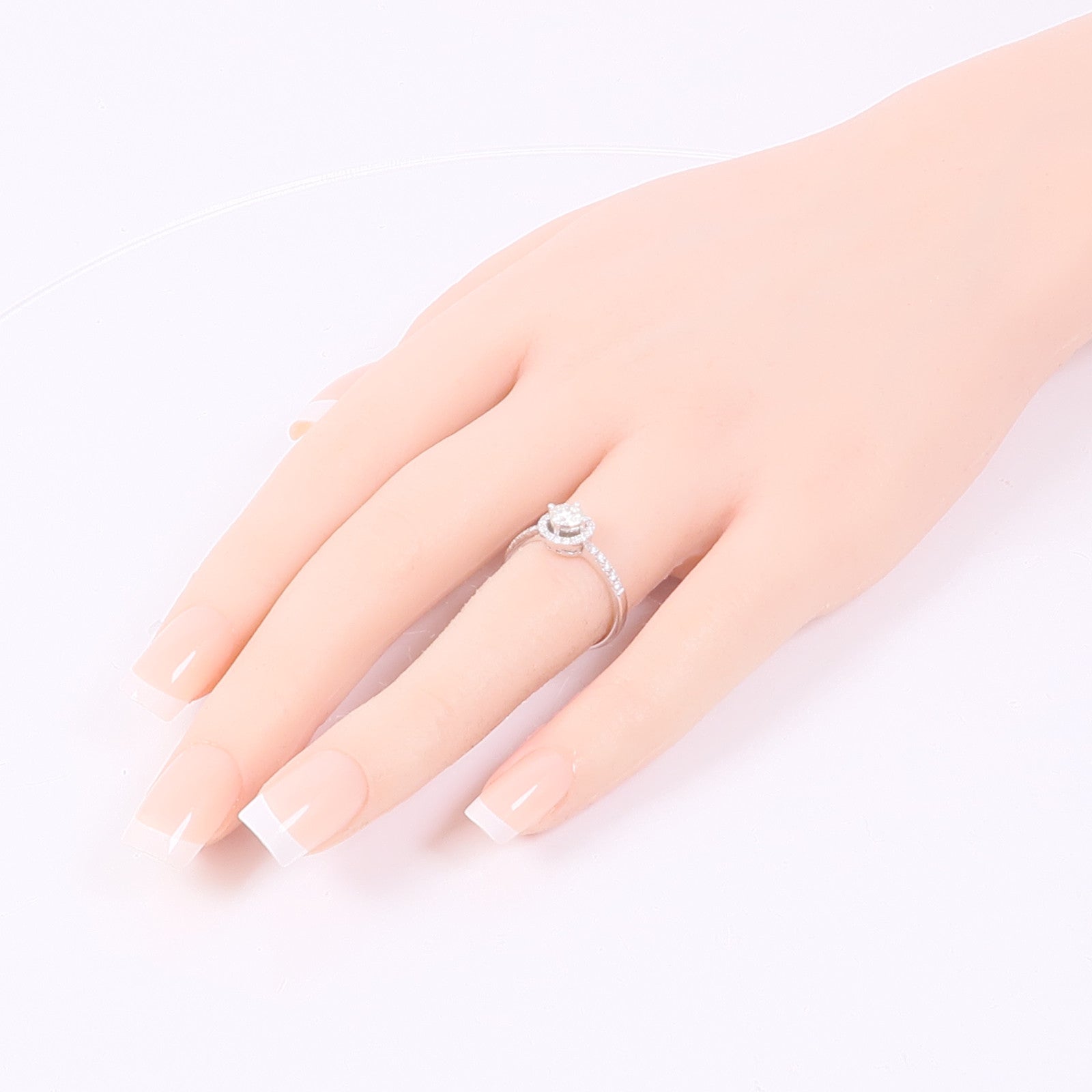 JEWELRY 【激減優惠】18K白金Diamond Ring鑽石戒指US#6.5