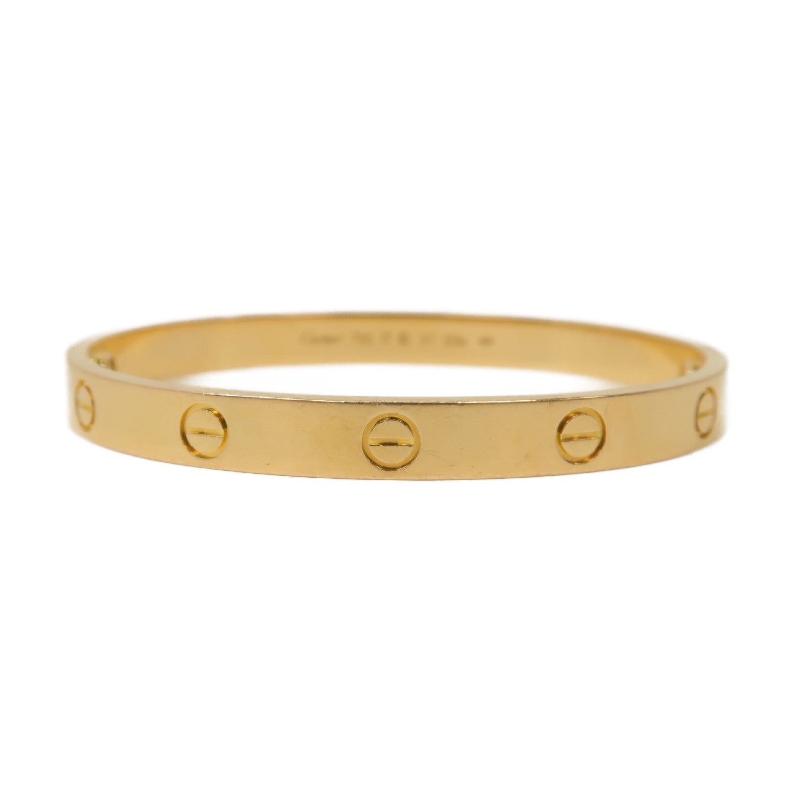 CARTIER 18K黃金Love Bracelet手鐲Cartier#17