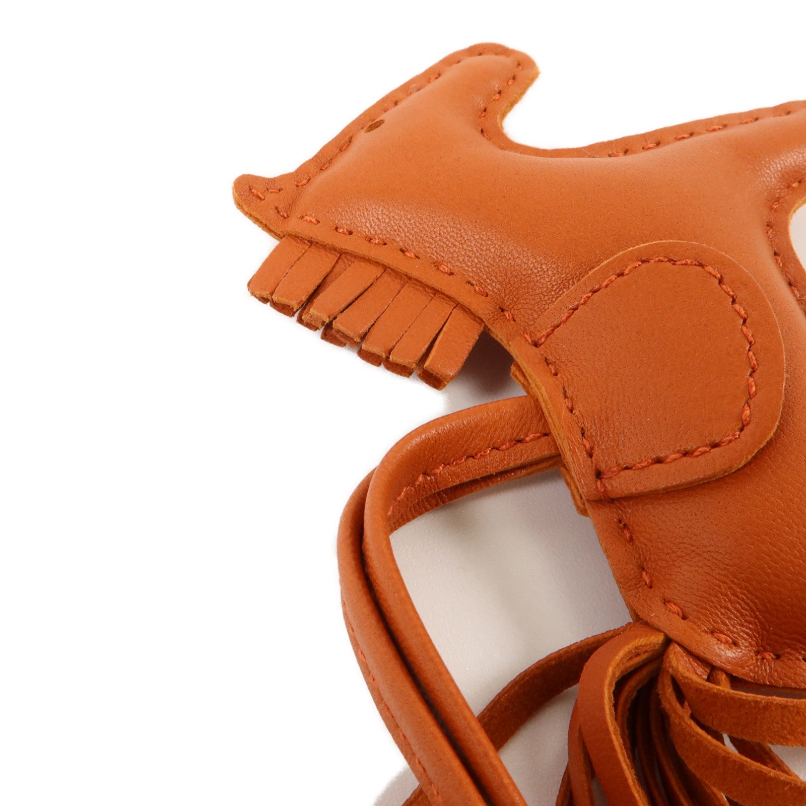 HERMES Milo皮革Rodeo PM掛飾Cuivre